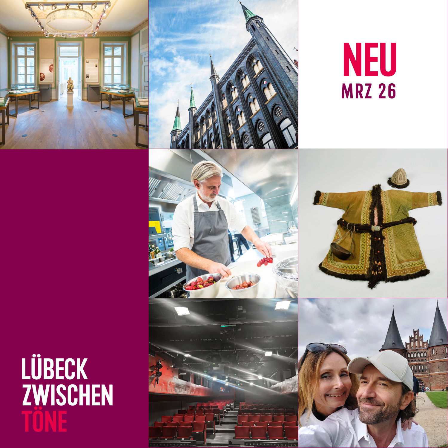 Brahms, Newport, Seidenstraße, Theaterschiff und Spurensuchen im März in Lübeck