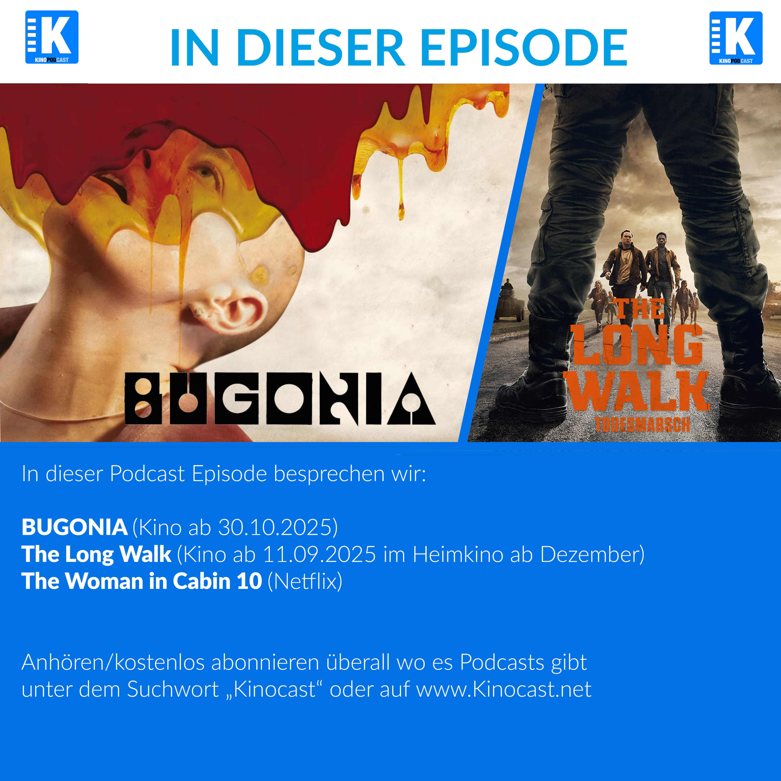 Bugonia und The Long Walk – Filmkritik & Podcast-Episode