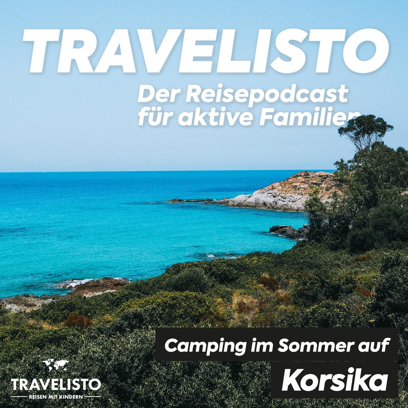 Camping mit der Familie im Sommer auf Korsika