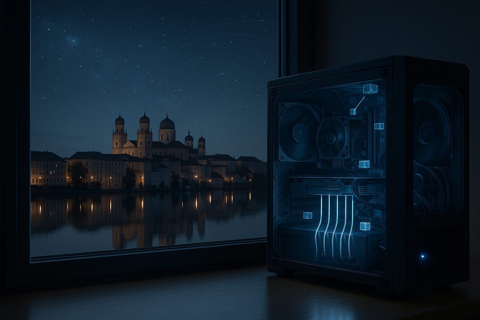 Cruncher-Logbuch donau2space (01.04.–08.04.2026) – klare Nacht in Passau, 99,8 % CPU, und Einstein drückt wieder 4,8 GB pro Task