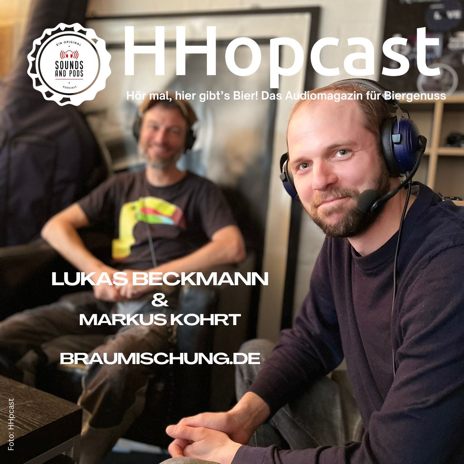 Dampframme mit den Braumischern