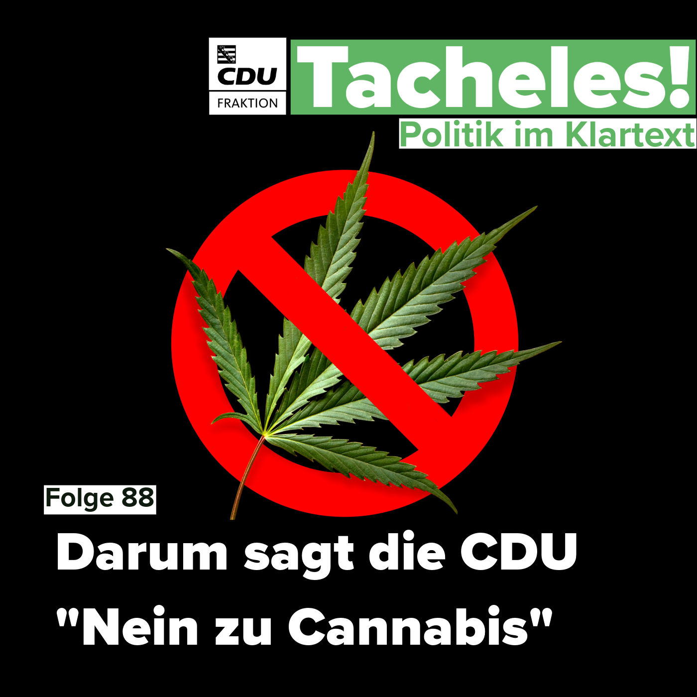 Darum sagt die CDU "Nein zu Cannabis"