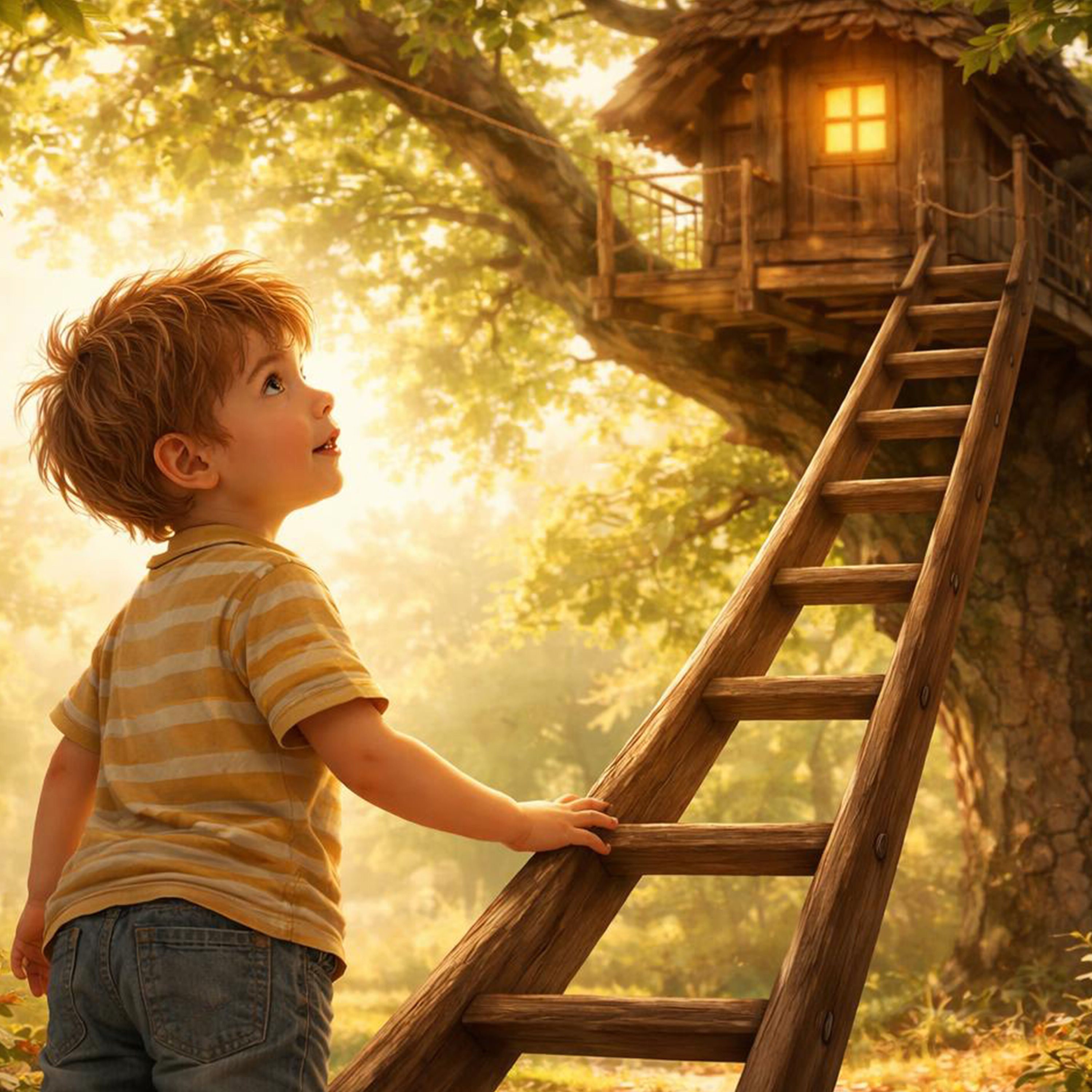 Das Baumhaus im Garten – Fantasiereise für Kinder zum Malen