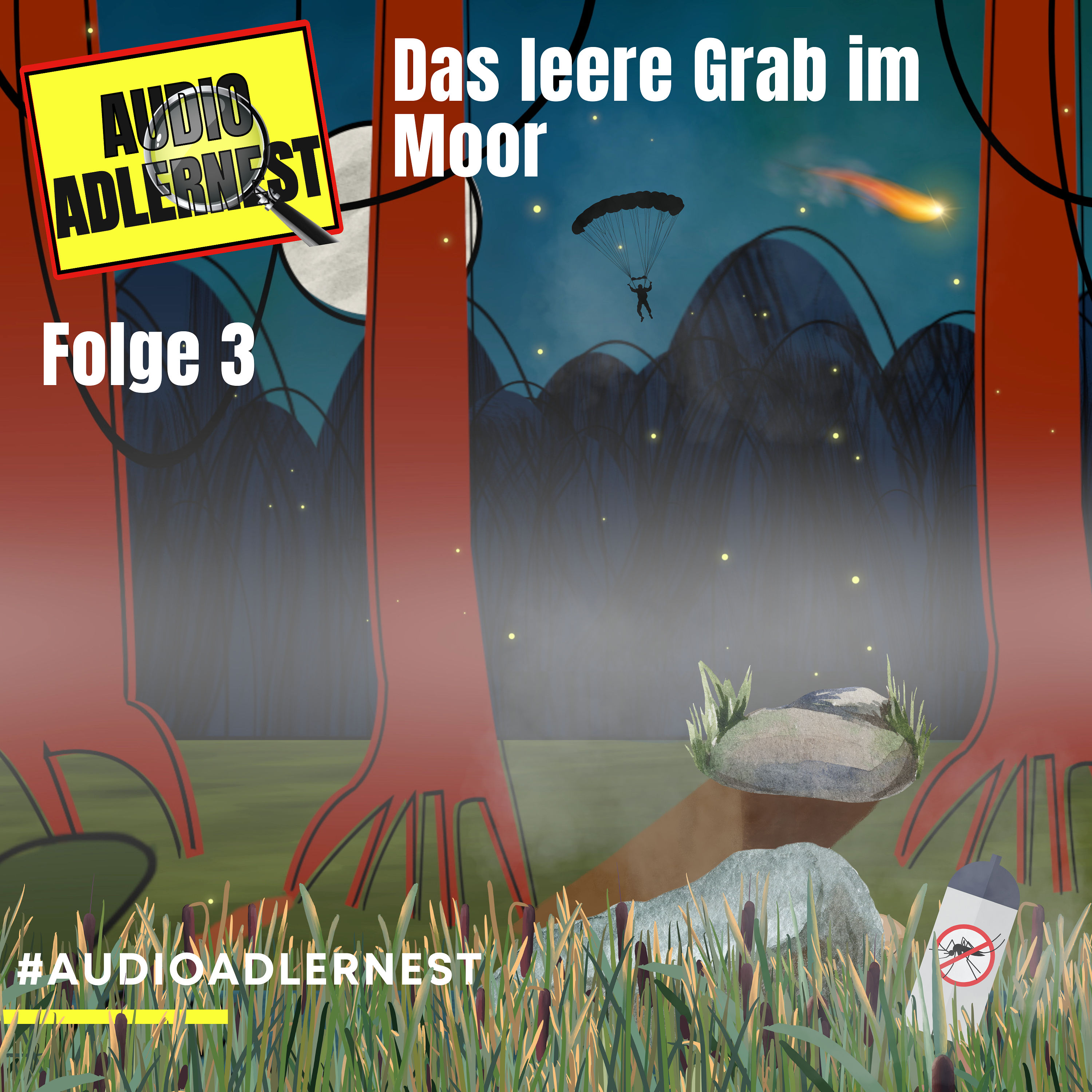 Das leere Grab im Moor - TKKG Folge 3 - Audio Adlernest (#003)