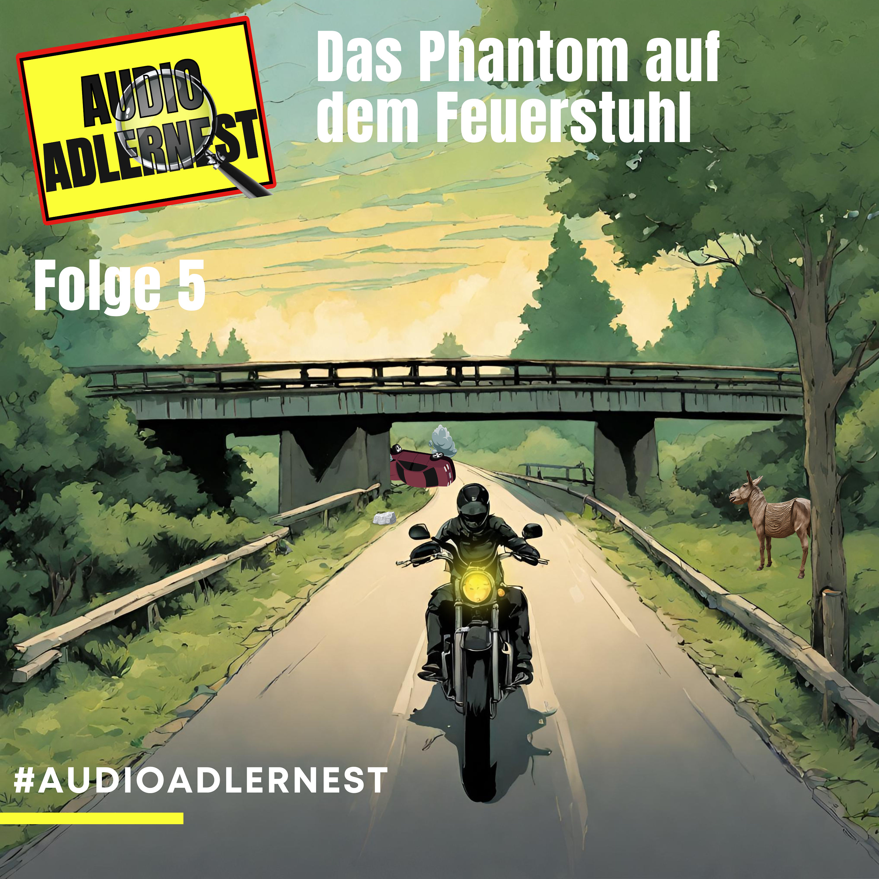 Das Phantom auf dem Feuerstuhl - TKKG Folge 5 - Audio Adlernest (#006)