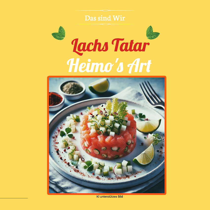 Das sind wir - Lachs Tatar ein geniales Weihnachtsessen