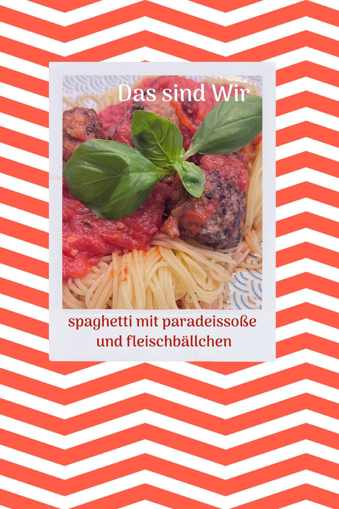 Das sind Wir -Spaghetti mit Paradeissoße und Fleischbällchen