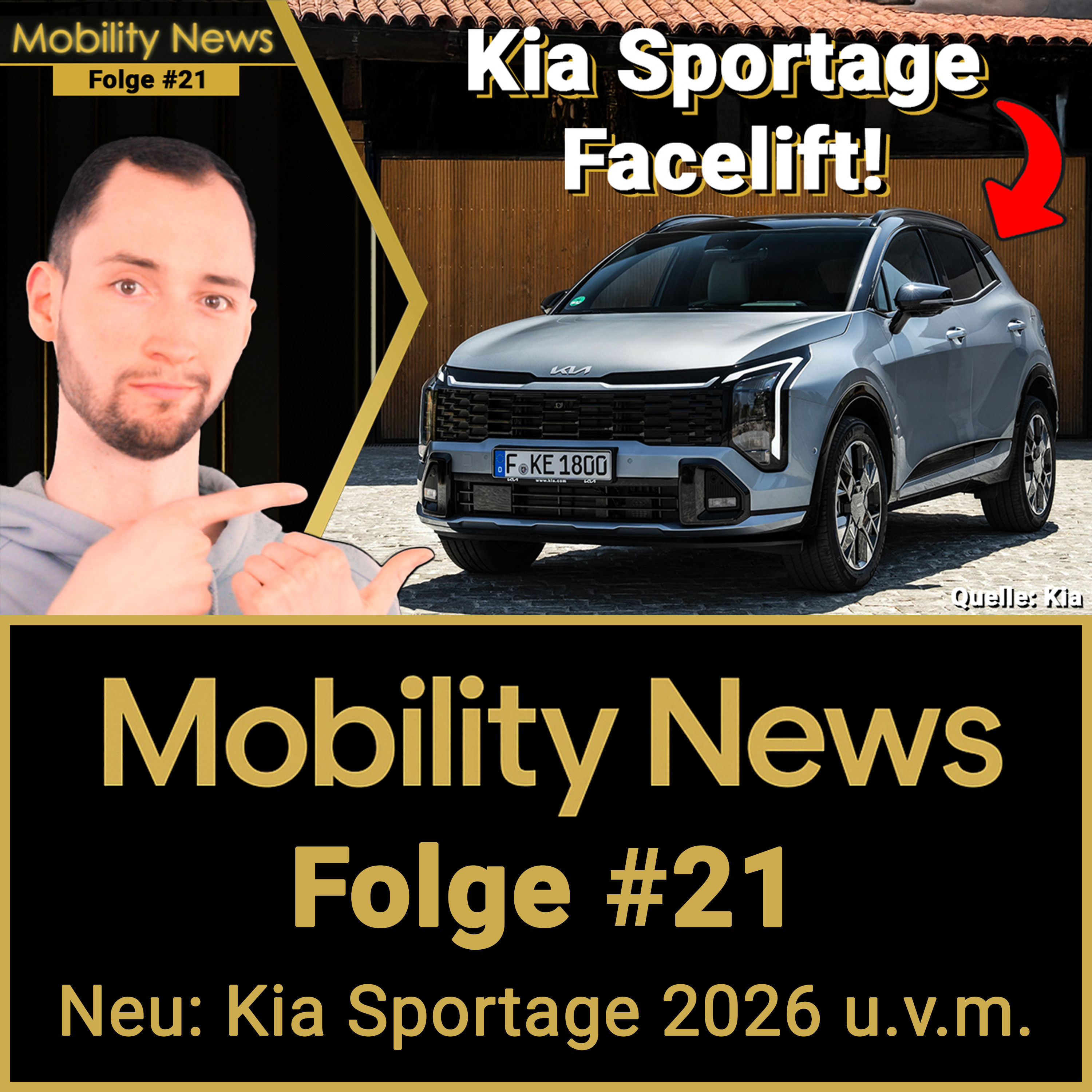 Das PERFEKTE SUV für Familien?! Das ist der neue KIA Sportage (2026) u.v.m. | Mobility News #21