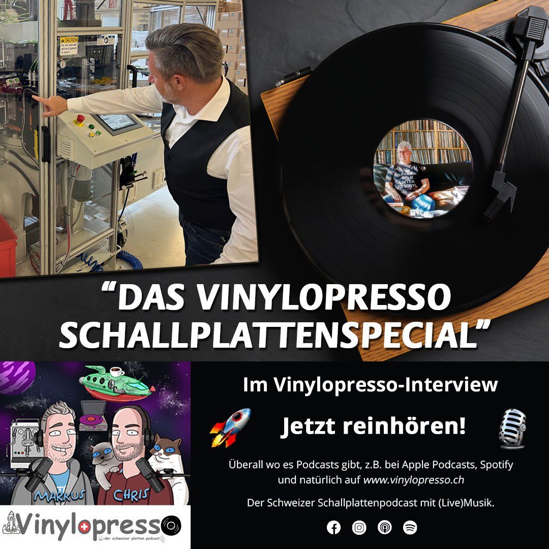 Das Vinylopresso Schallplattenspecial mit der Adon Production AG und dem 100.000 Schallplatten Mann Thomas König