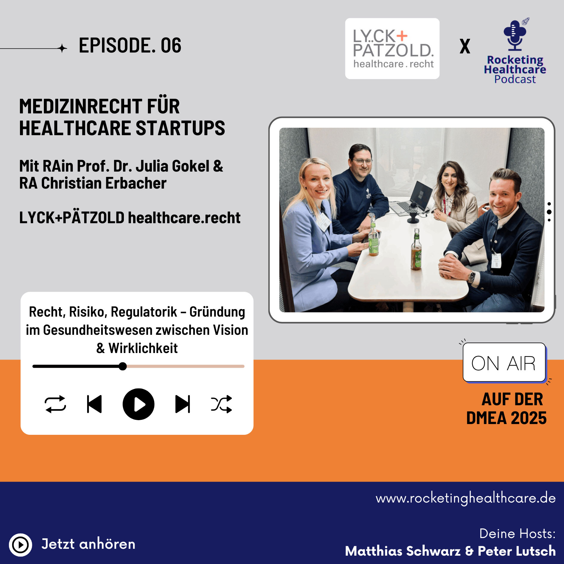 DeepDive 06: Recht, Risiko, Regulatorik – Gründung im Gesundheitswesen zwischen Vision & Wirklichkeit