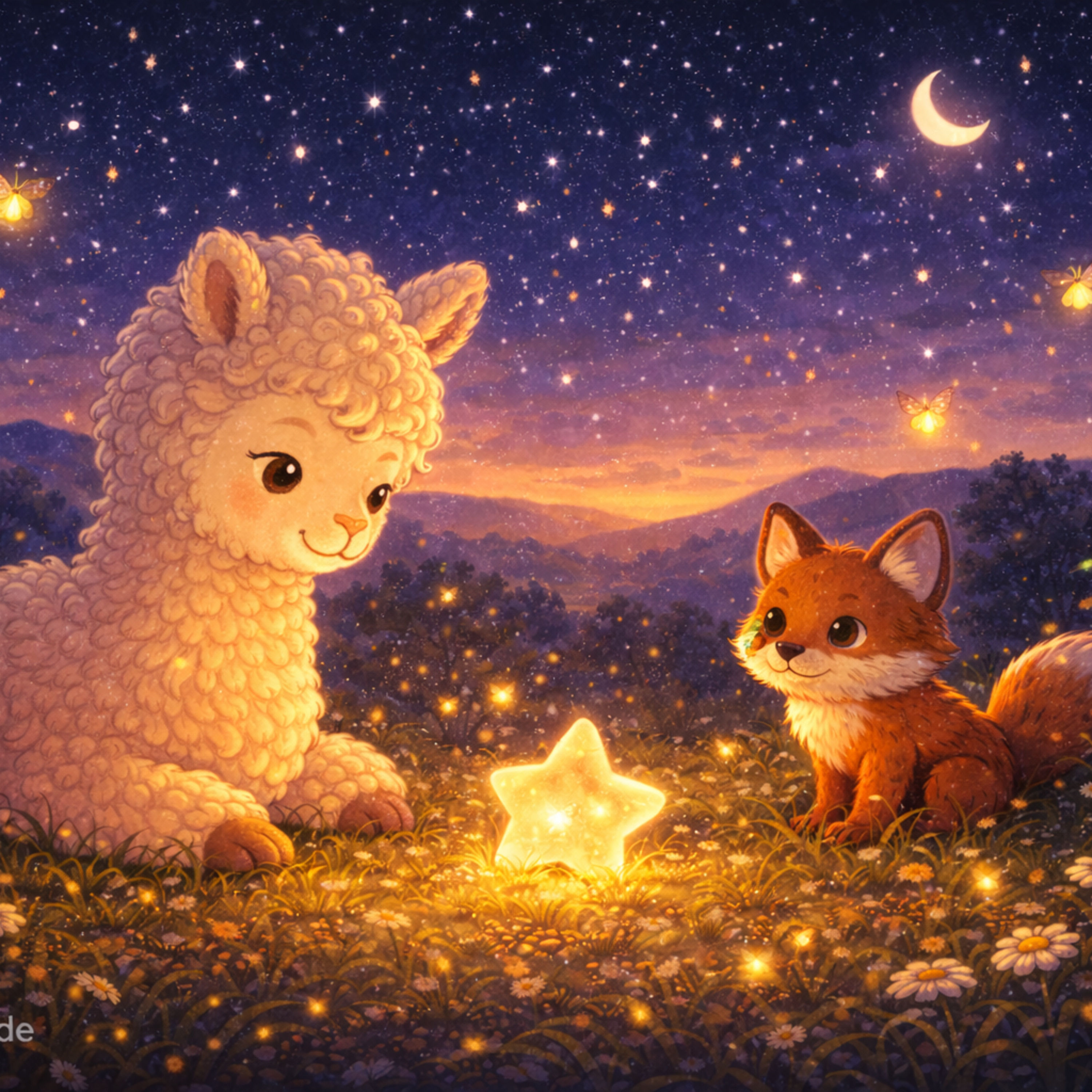 Dennis das Alpaka & der verschwundene Stern | „Gute Nacht“-Geschichte”