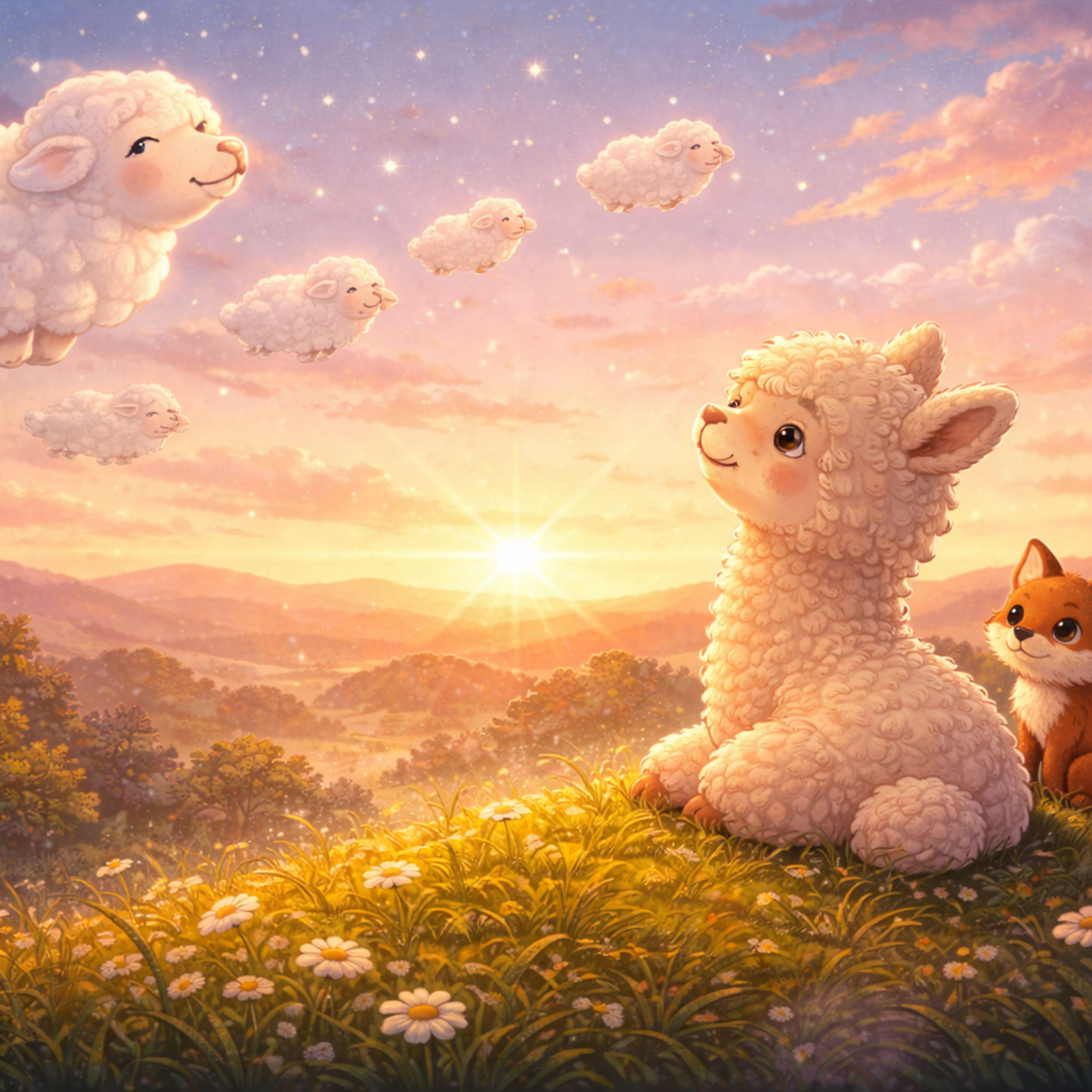 Dennis das Alpaka & die Wolkenschafe | „Gute Nacht“-Geschichte”