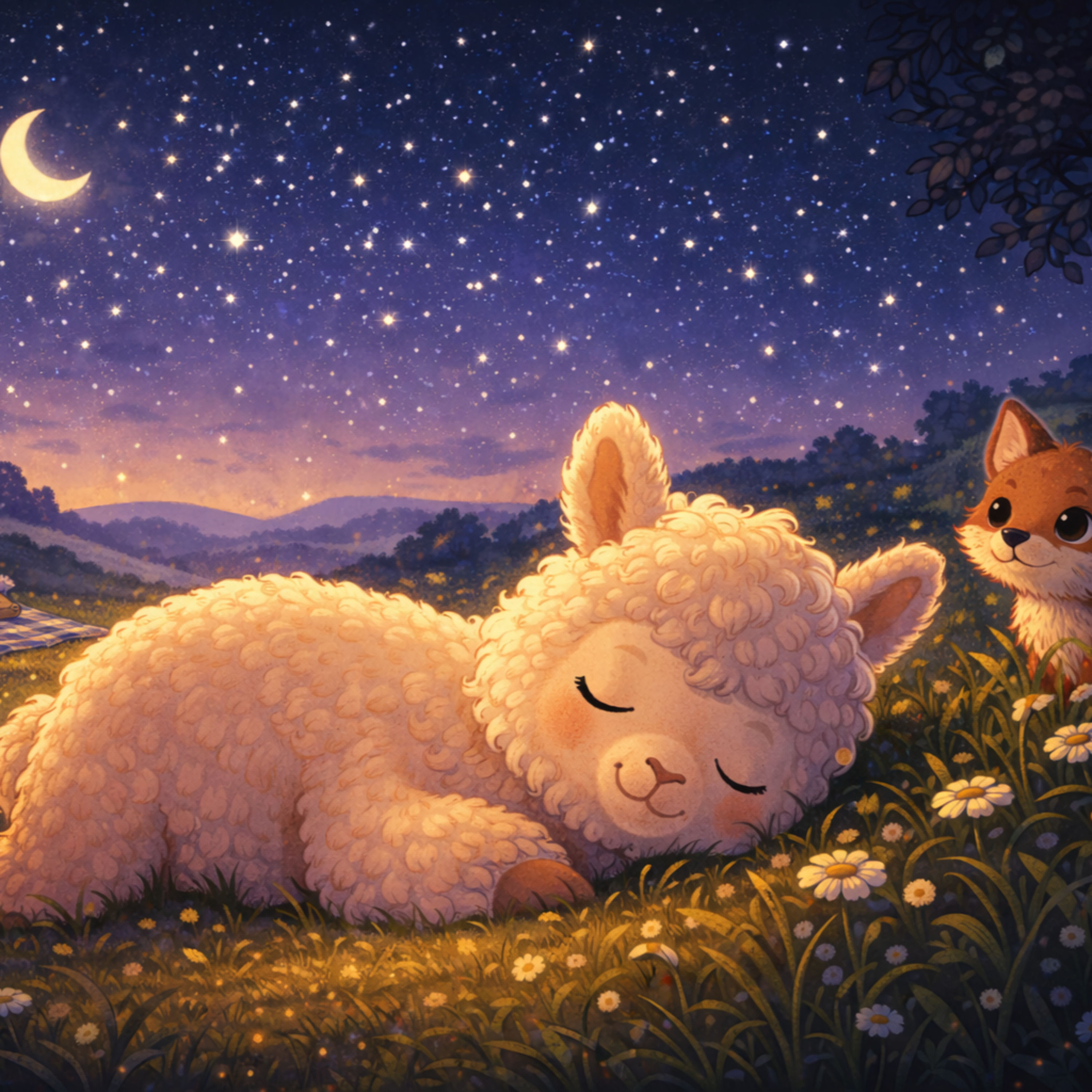 Dennis das Alpaka geht jetzt gerne früh schlafen | „Gute Nacht“-Geschichte”