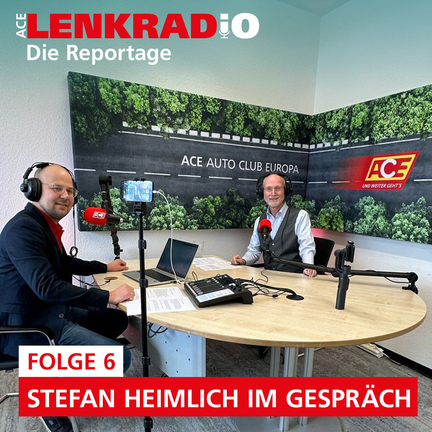 Der ACE-Vorsitzende Stefan Heimlich im Gespräch