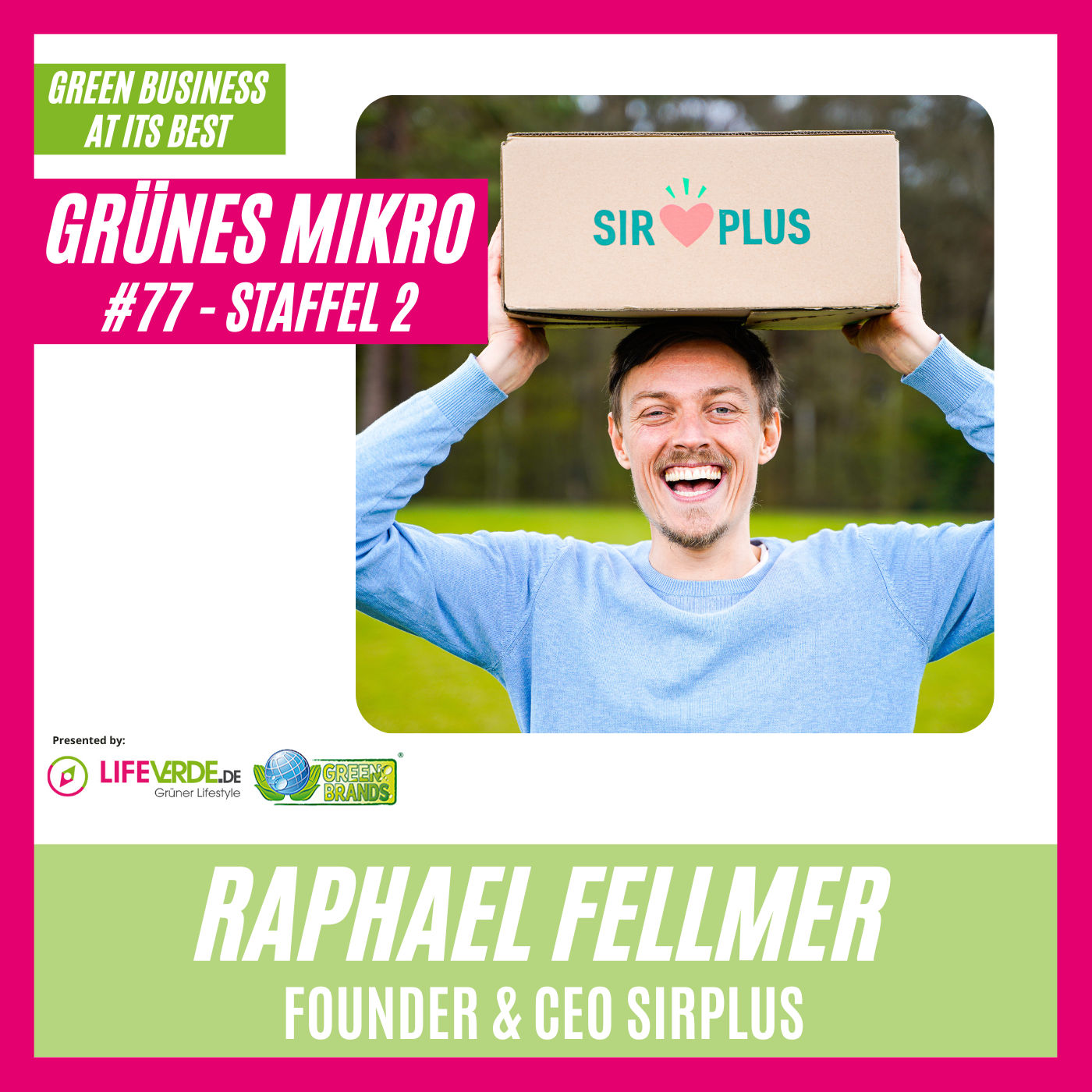 Der CEO von SIRPLUS Raphael Fellmer