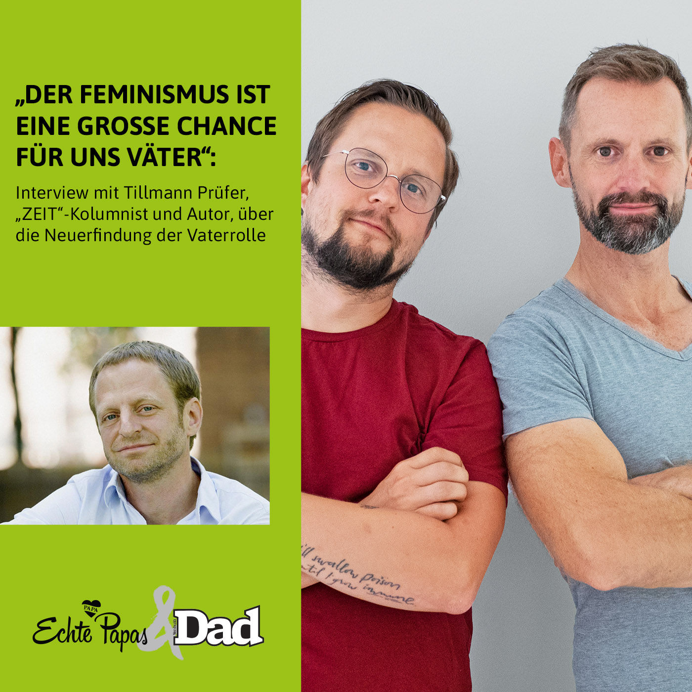 „Der Feminismus ist eine große Chance für uns Väter“: Interview mit Tillmann Prüfer, "ZEIT"-Kolumnist und Autor
