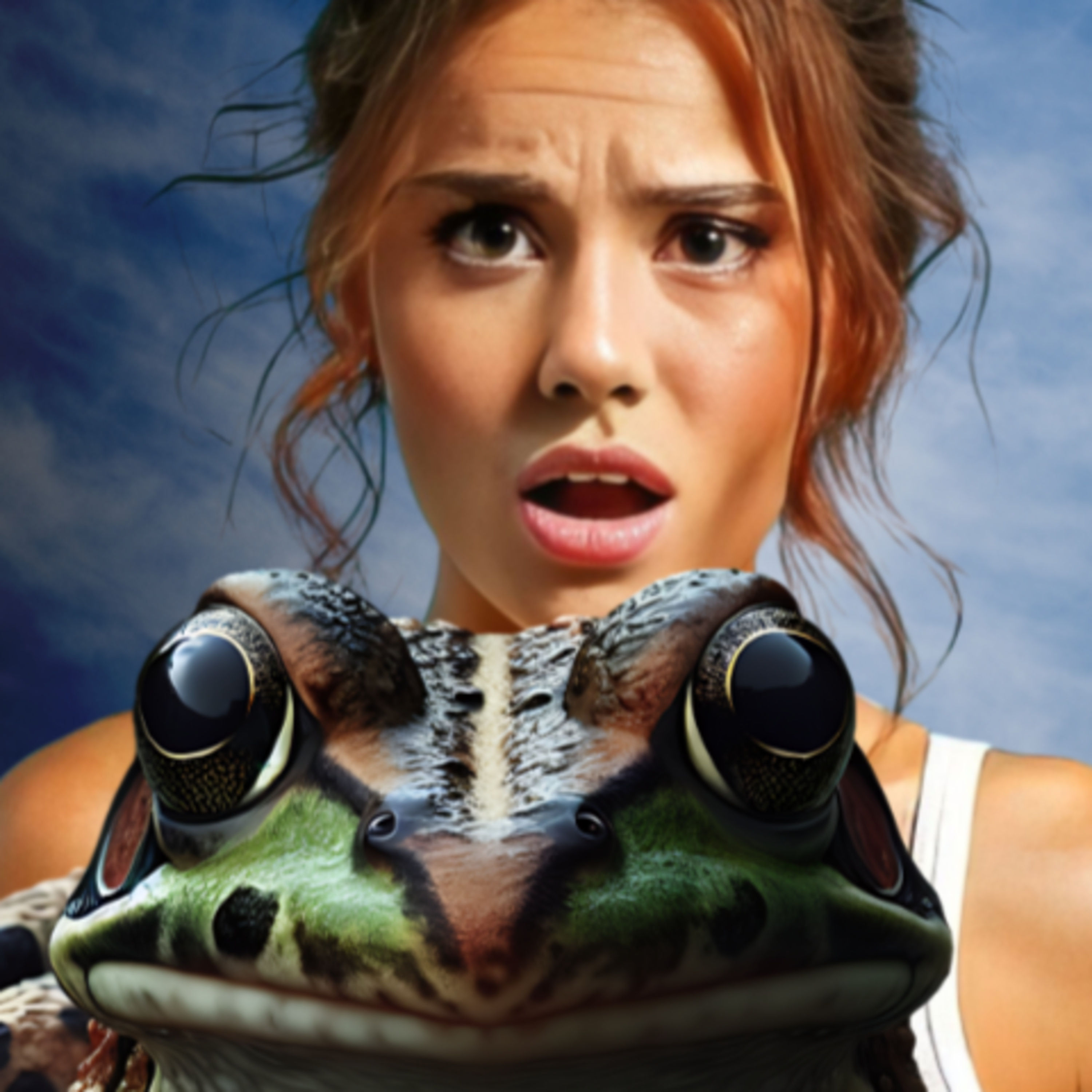 Der Frosch in Not
