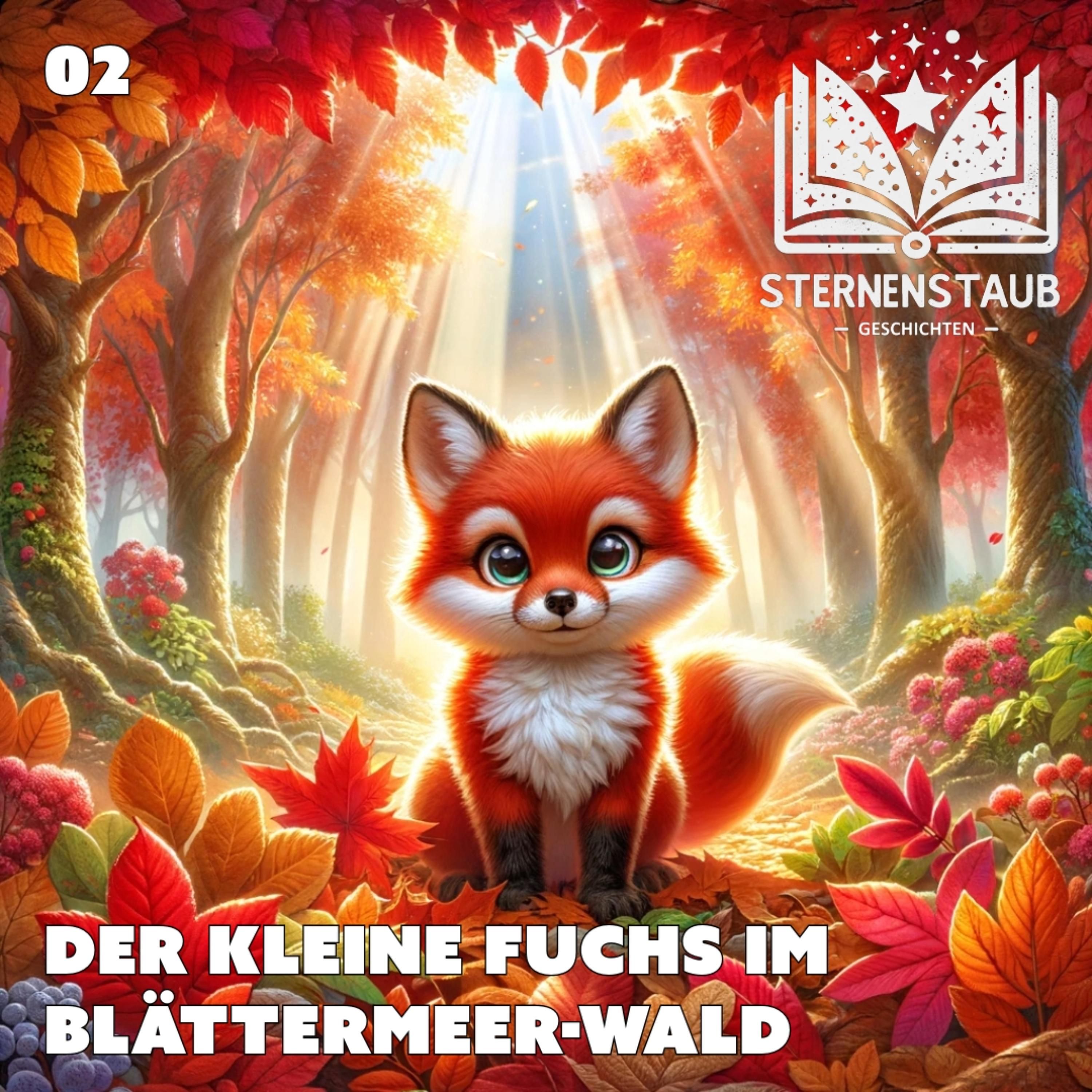 Der kleine Fuchs im Blättermeer-Wald
