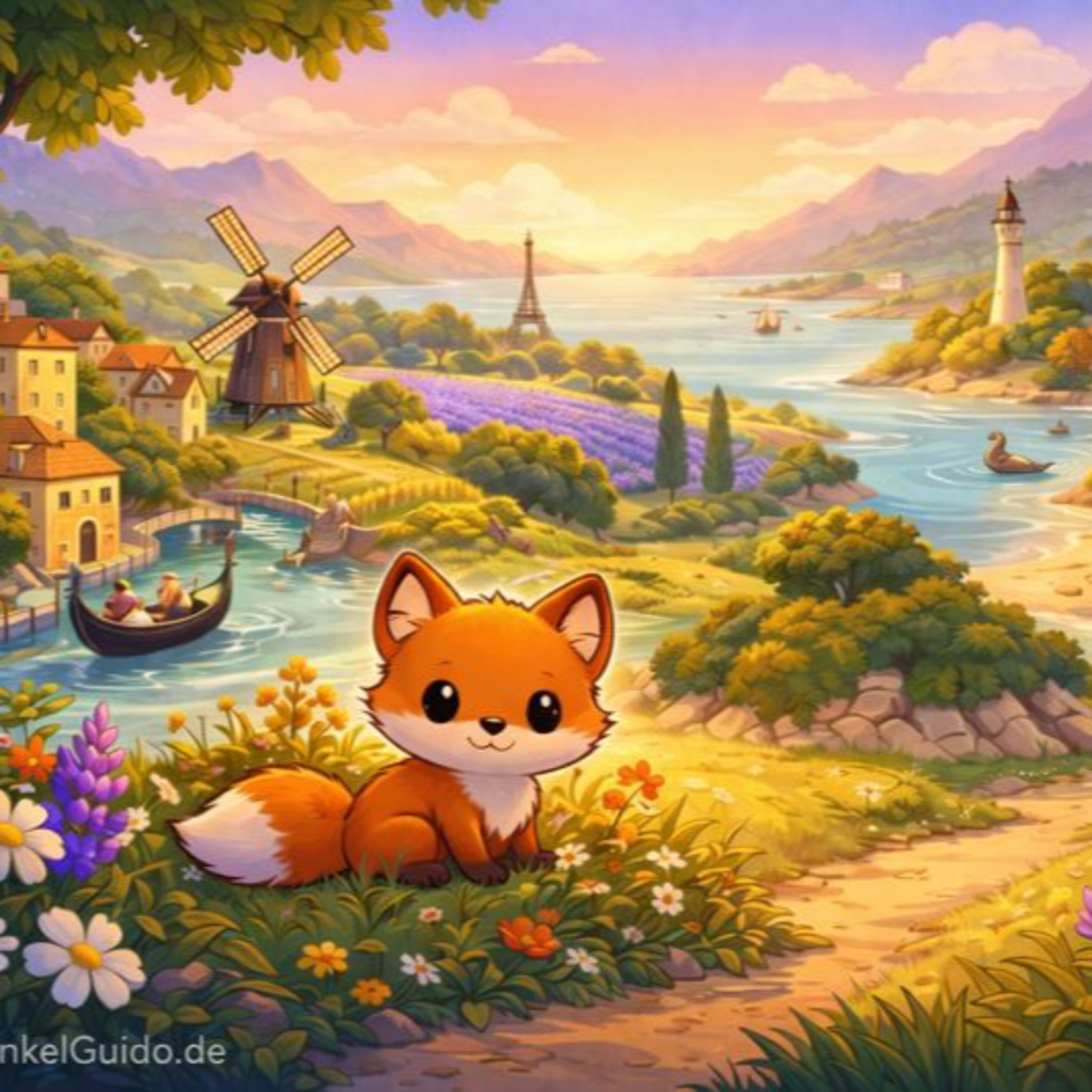 🦊🌍 Der kleine Fuchs reist durch Europa | „Gute Nacht“-Geschichte”