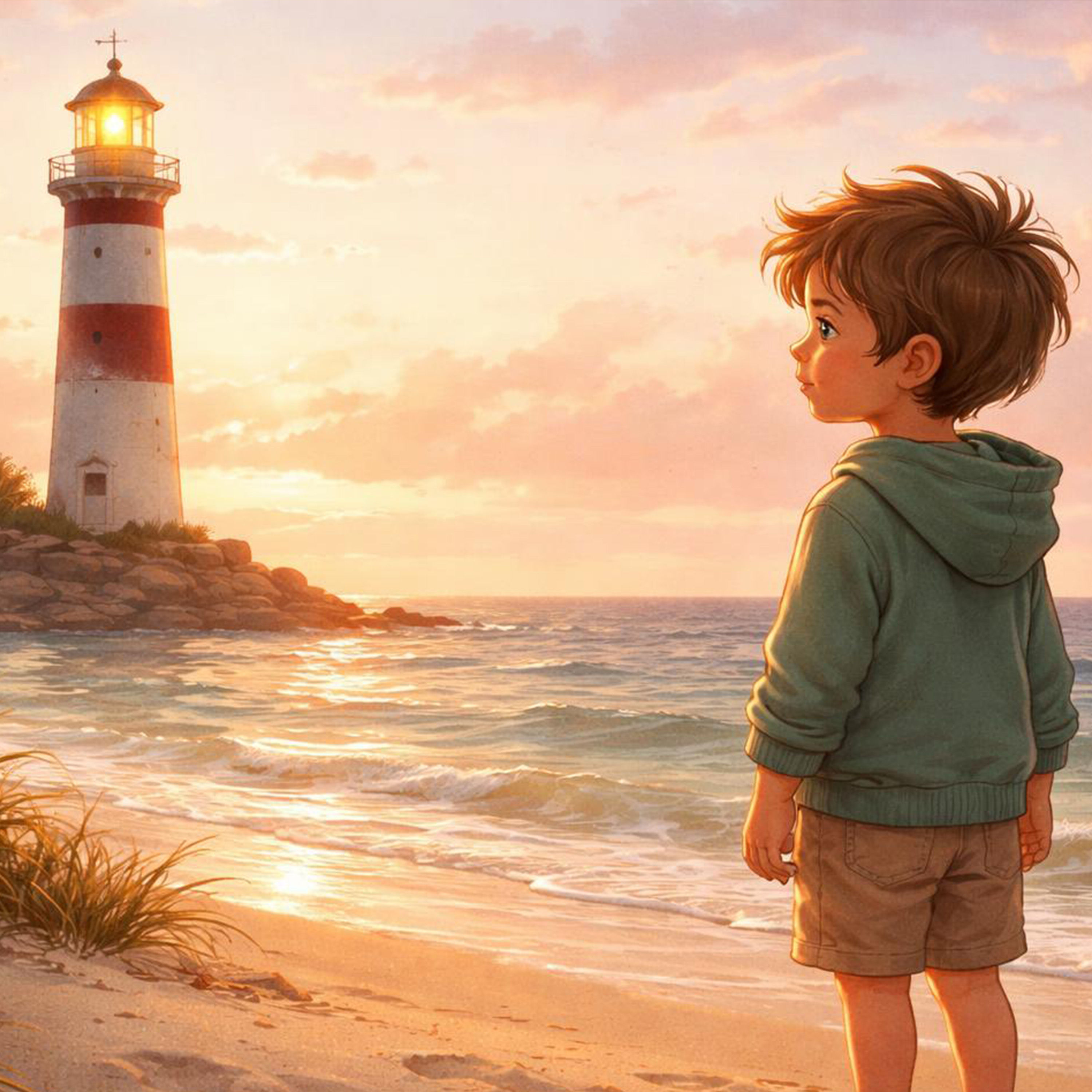 Der kleine Leuchtturm – Fantasiereise für Kinder zum Malen