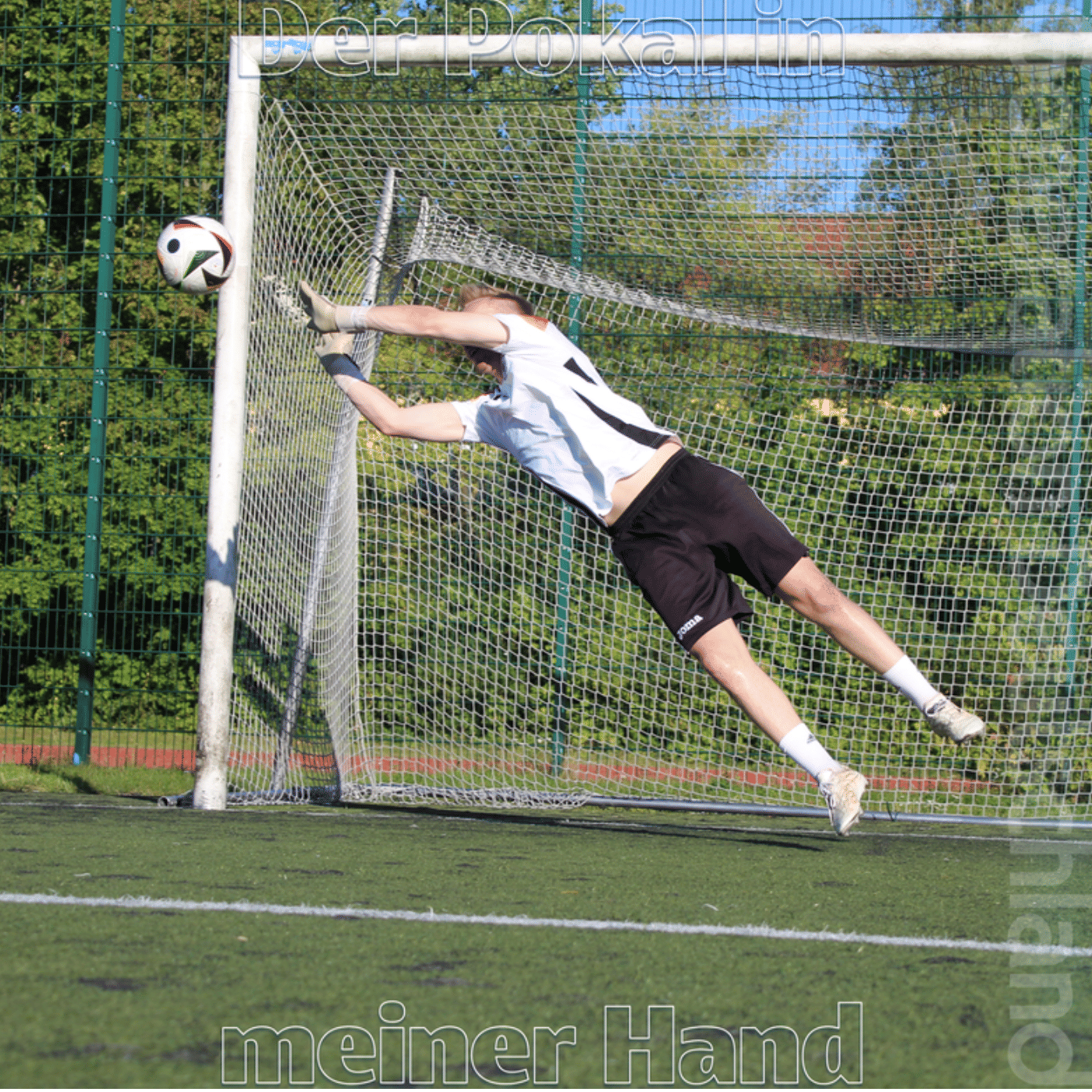 Der Pokal in meiner Hand