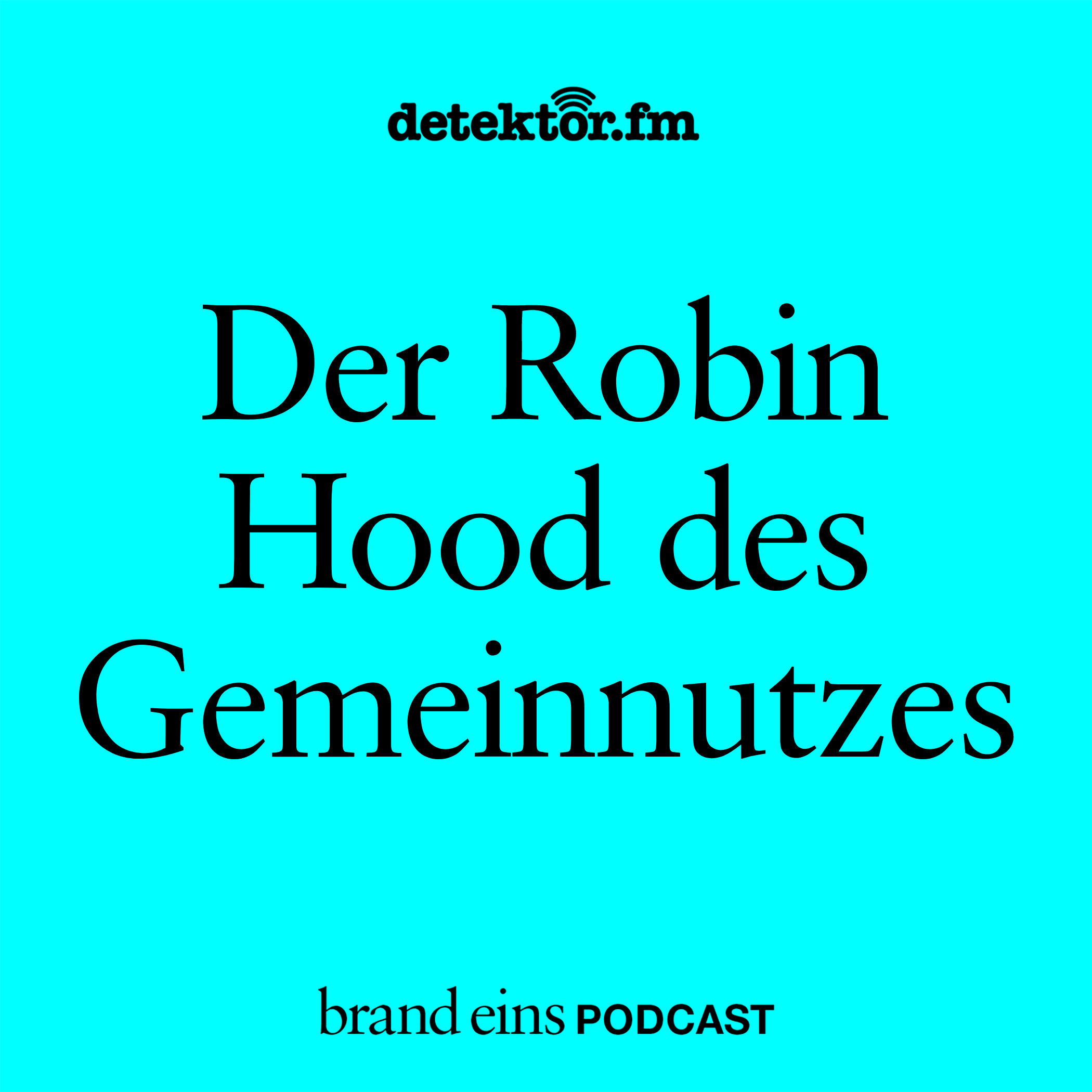 Der Robin Hood des Gemeinnutzes