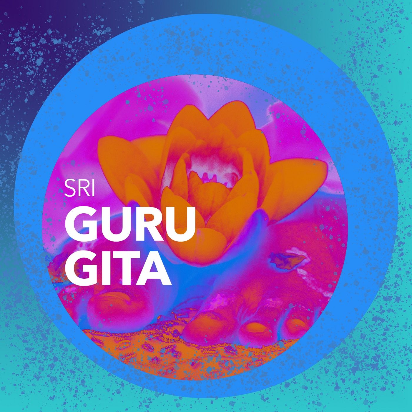 Des Guru’s Lotus Füße löschen den Brand der weltlichen Existenz.