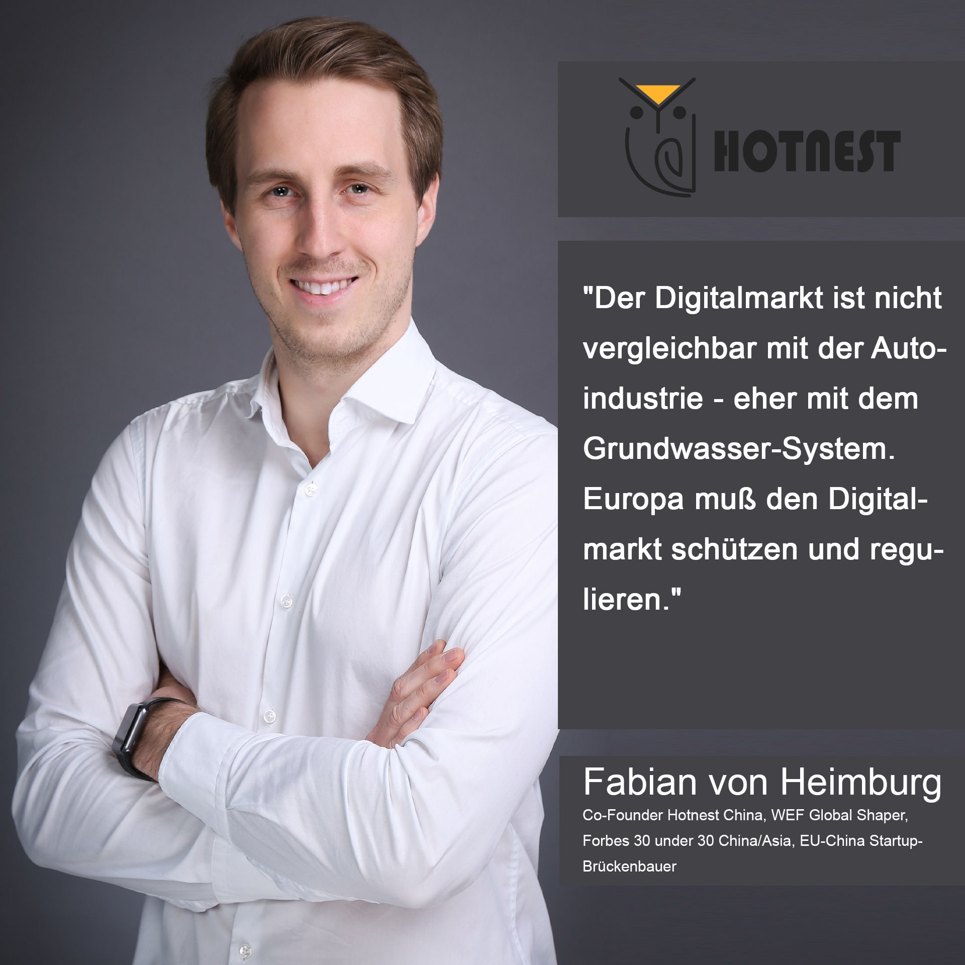 Deutscher Startup-Pionier in China: Digitalindustrie ist so wichtig wie das Wassersystem