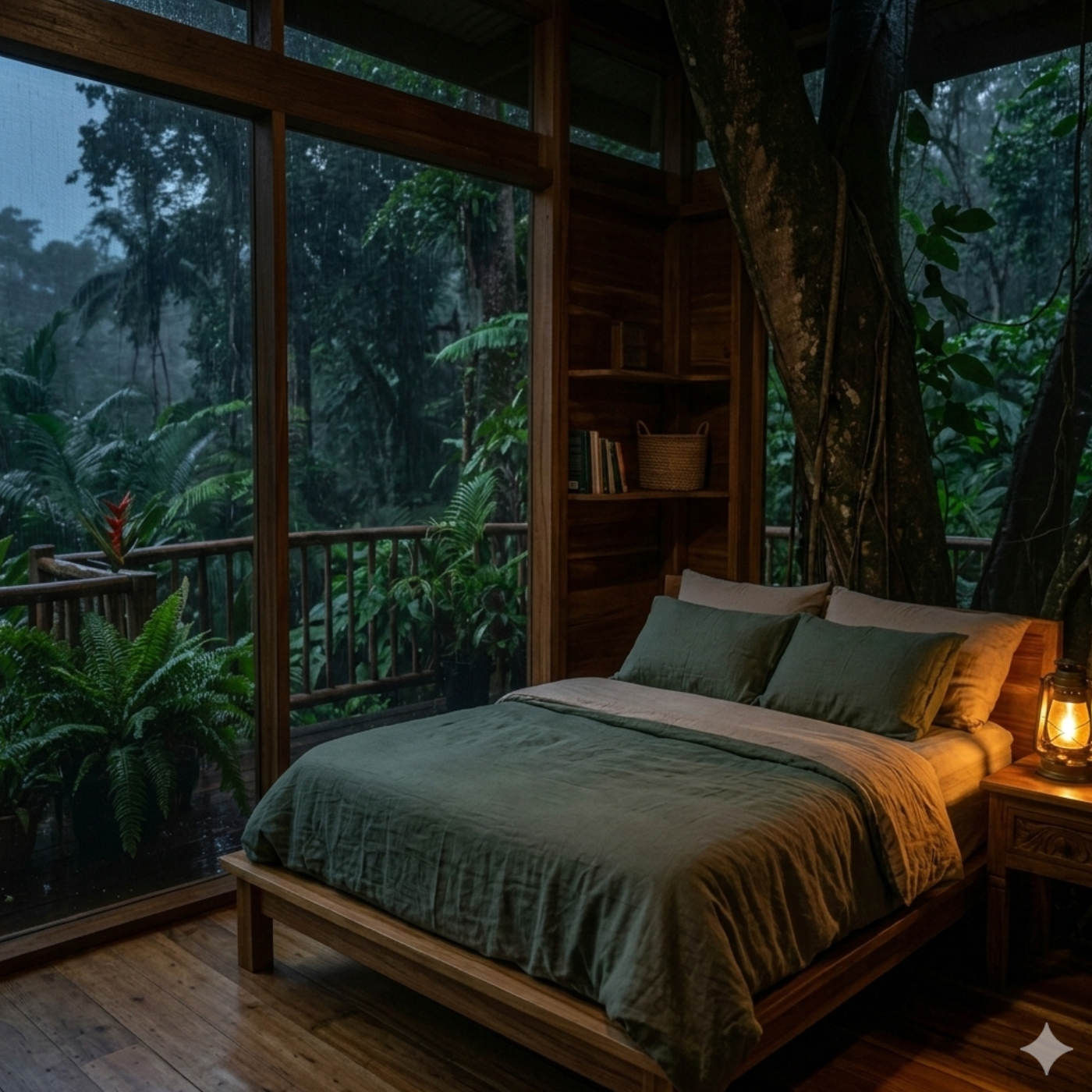 (ohne Musik) Di, 03.03. Entspannt einschlafen - Das Baumhaus im Regenwald