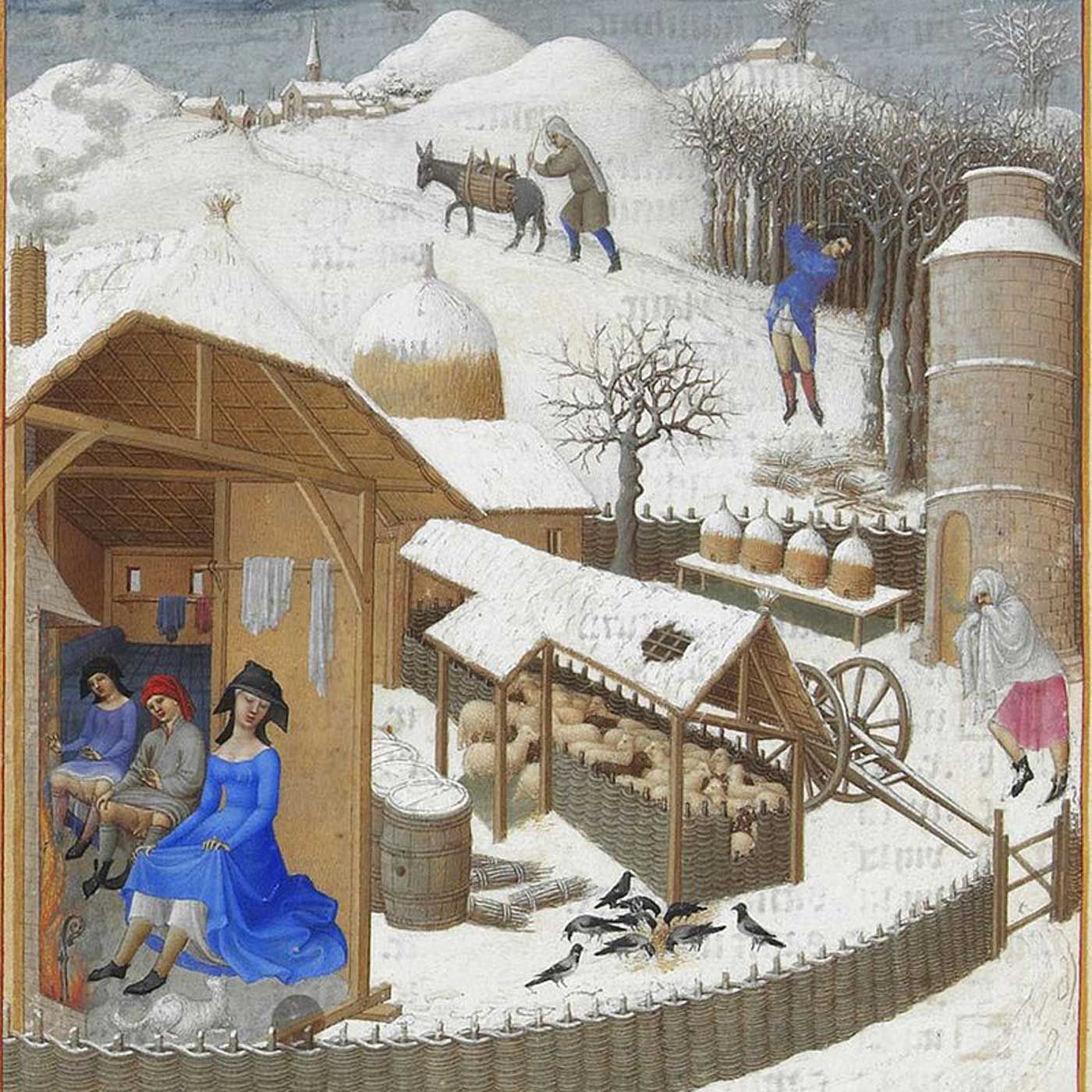 Die Burg im Winter - Von "Martini" bis "Maria Lichtmess"
