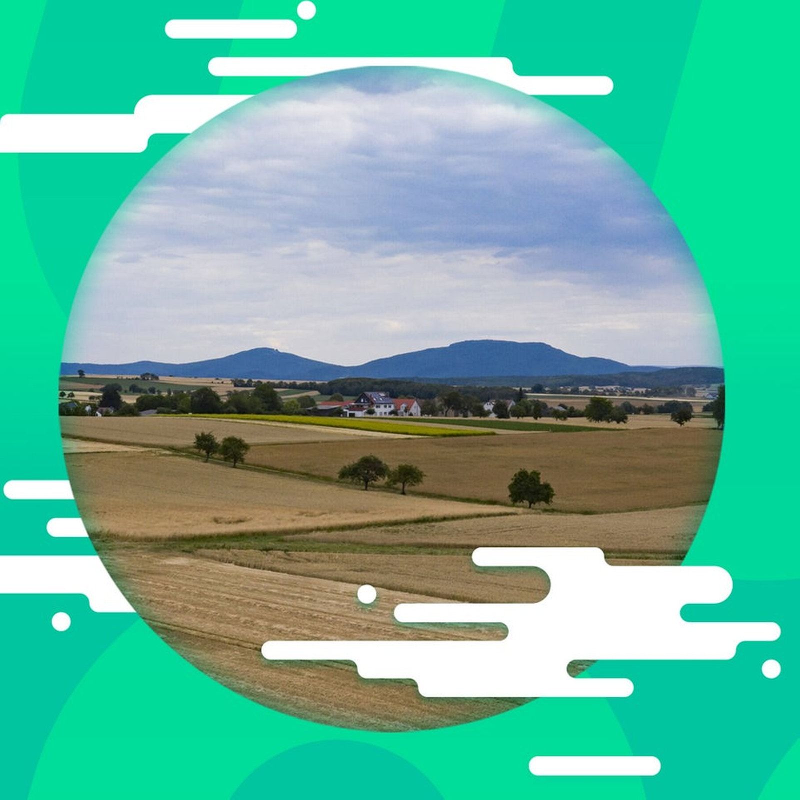 Die Dörfer an den Gleichbergen