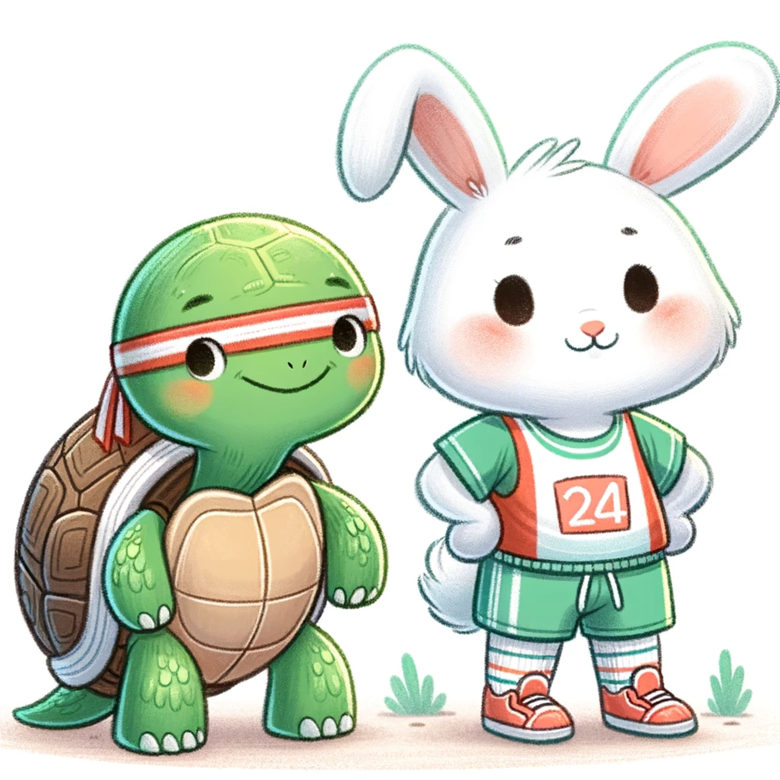Die Fabel vom Hasen & der Schildkröte, die ein Wettrennen machen