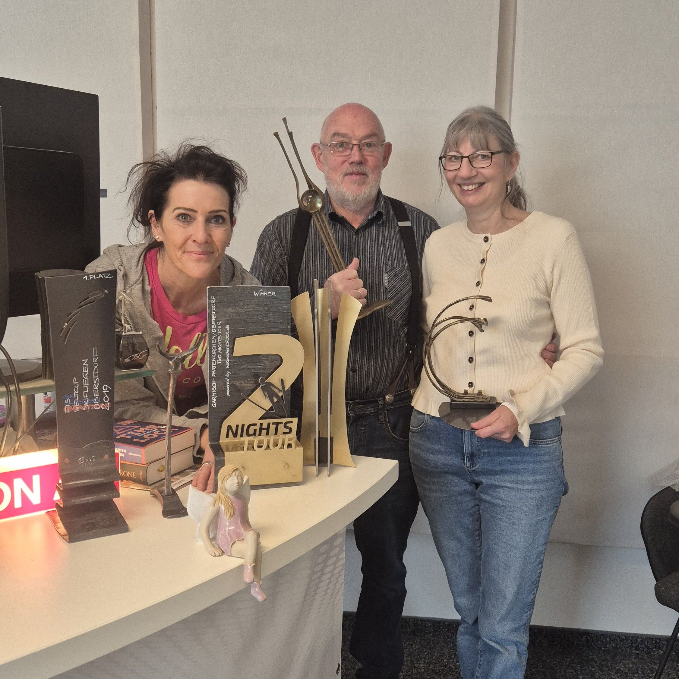 Die Feuergestalter aus Sonthofen im Gespräch