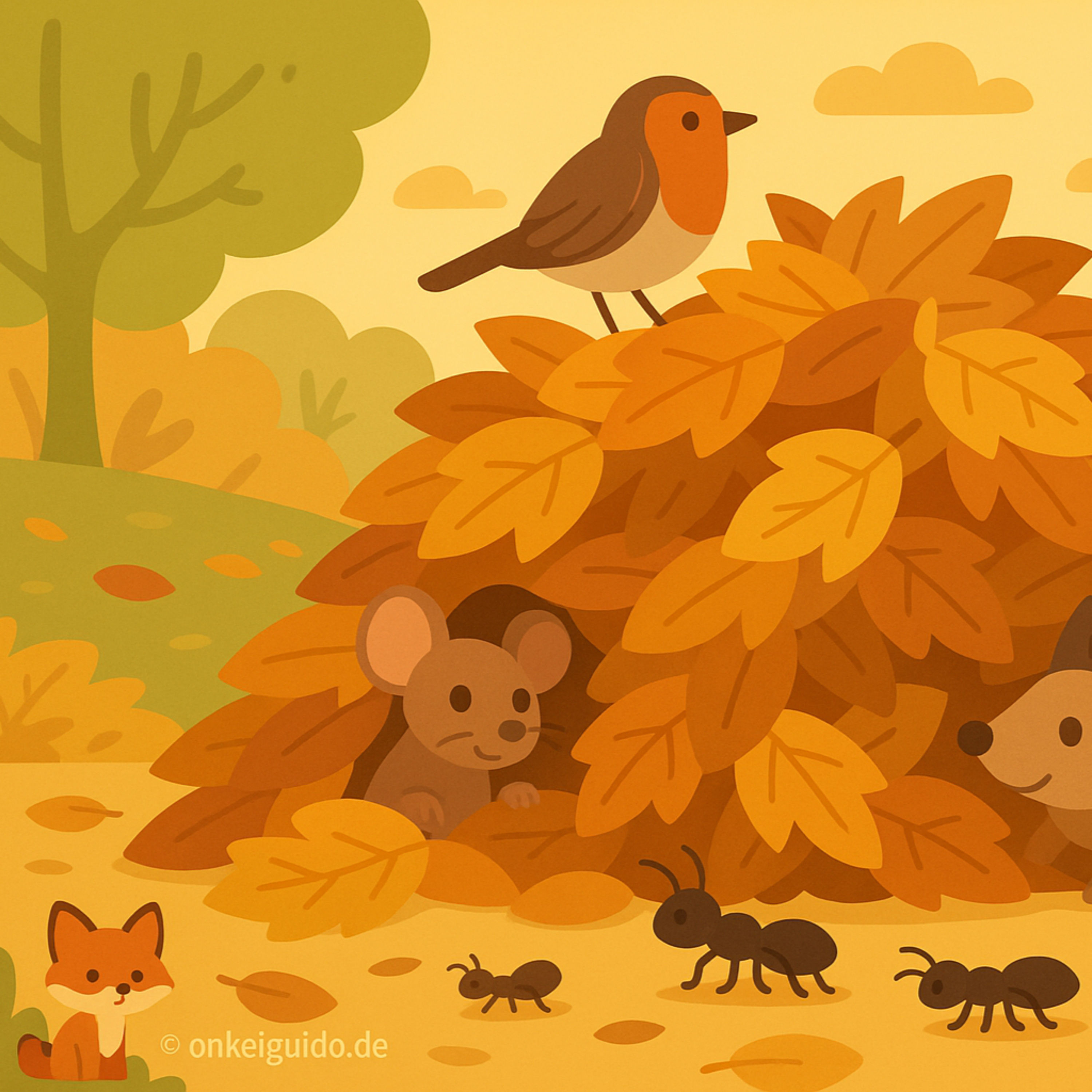 Die geheime Stadt im Laubhaufen – Wo kleine Tiere ihr Zuhause finden | „Gute Nacht“-Geschichte