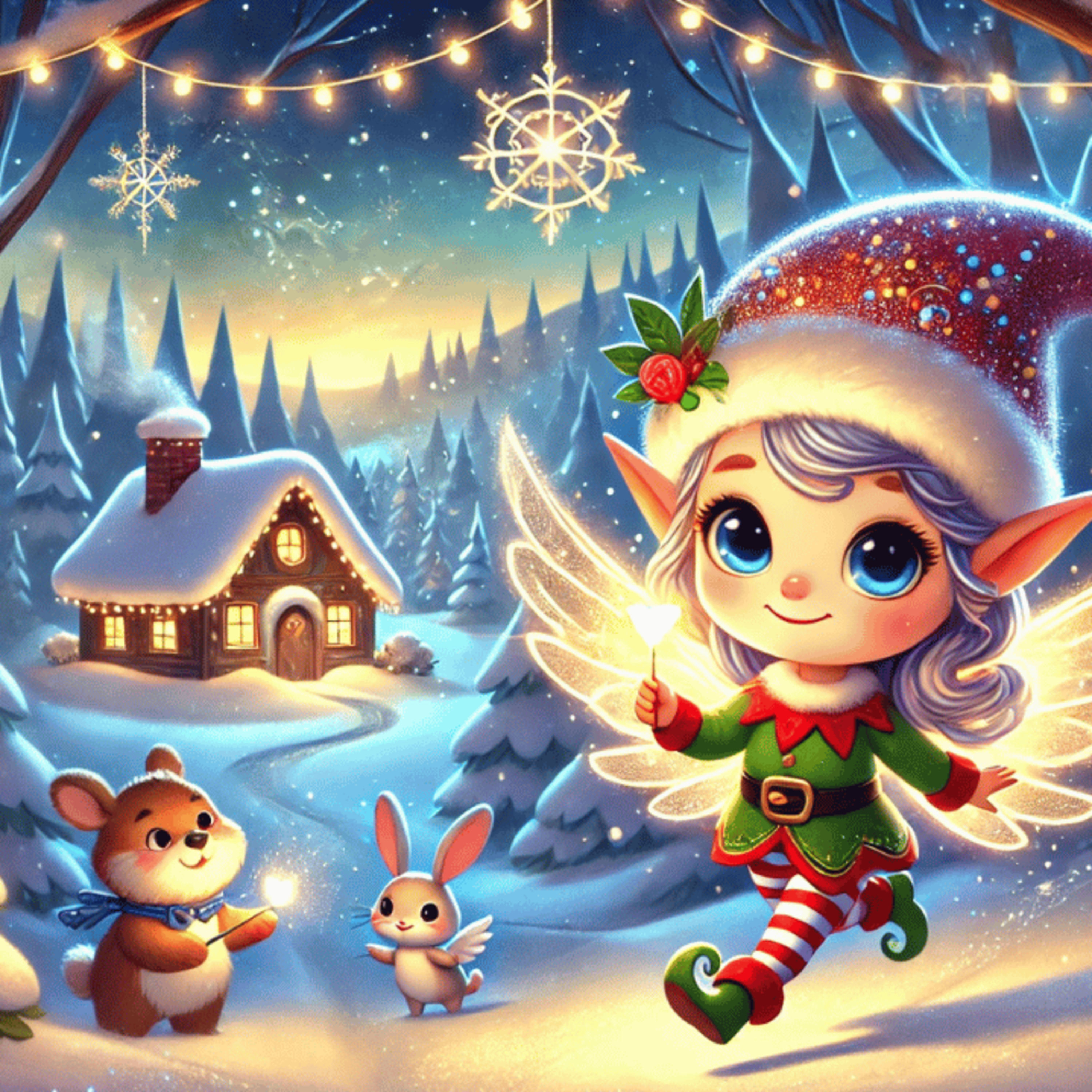 Die kleine Elfe Lilli & der Weihnachtswunsch | „Gute Nacht“-Geschichte