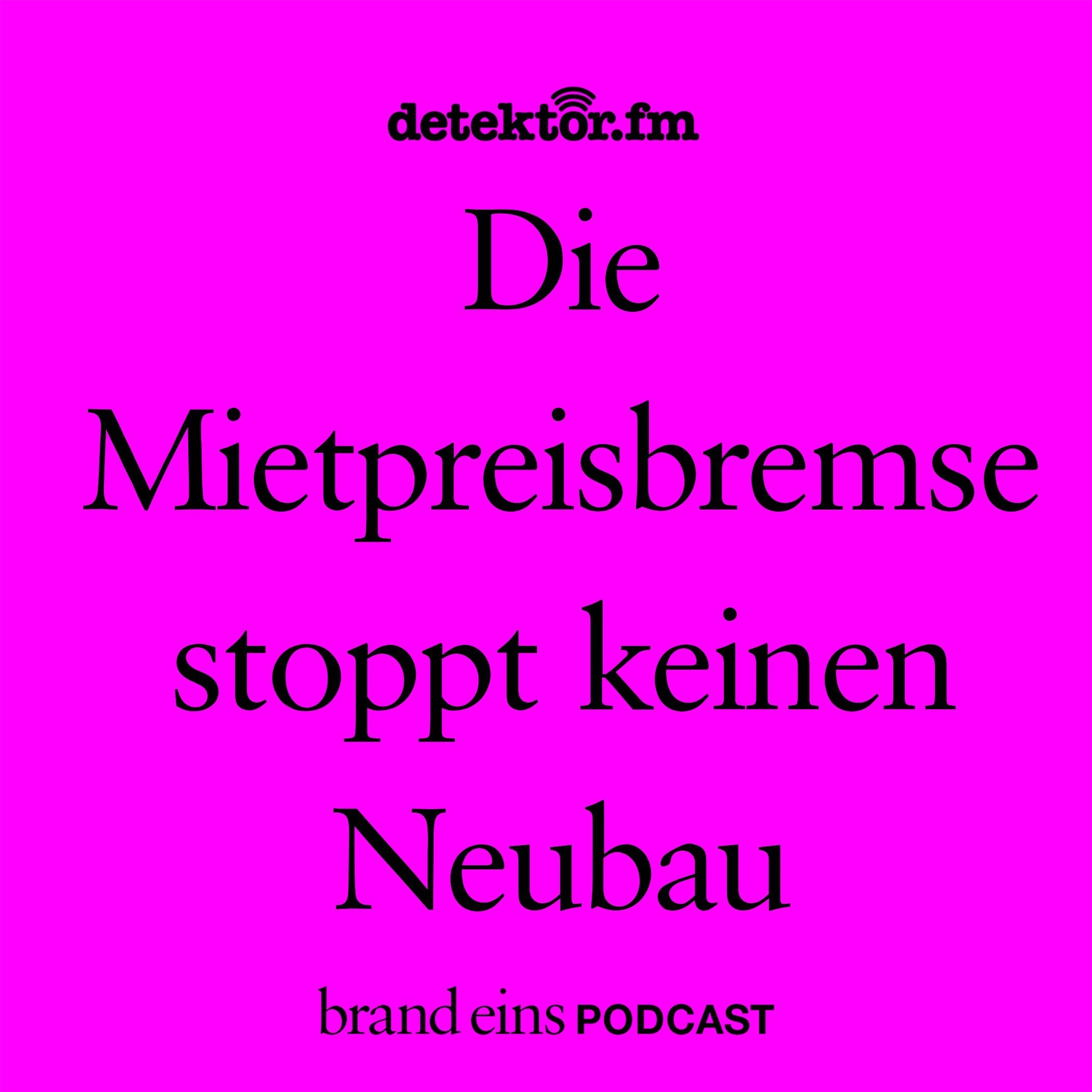Die Mietpreisbremse stoppt keinen Wohnungsneubau