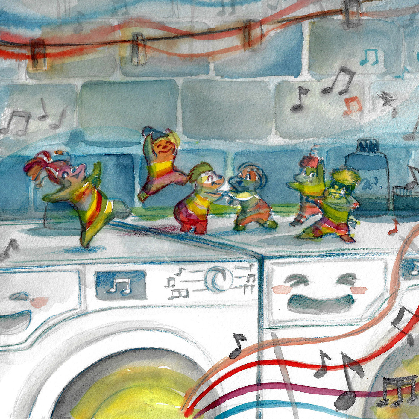 Die musikalische Waschküche bei Nacht