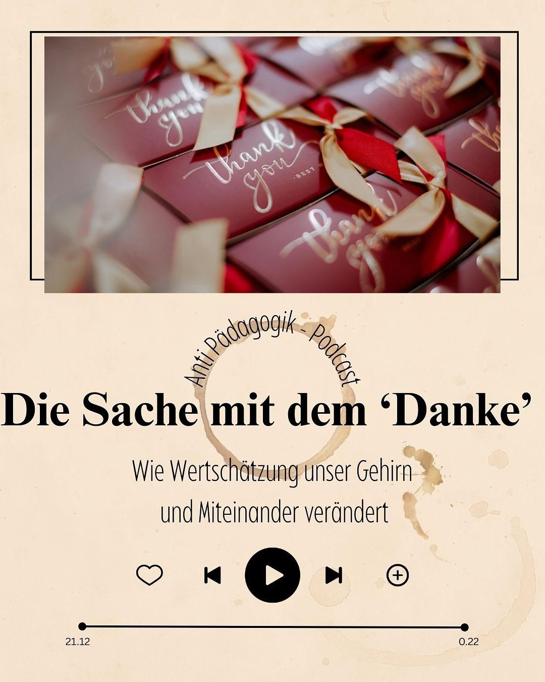 Die Sache mit dem "Danke"