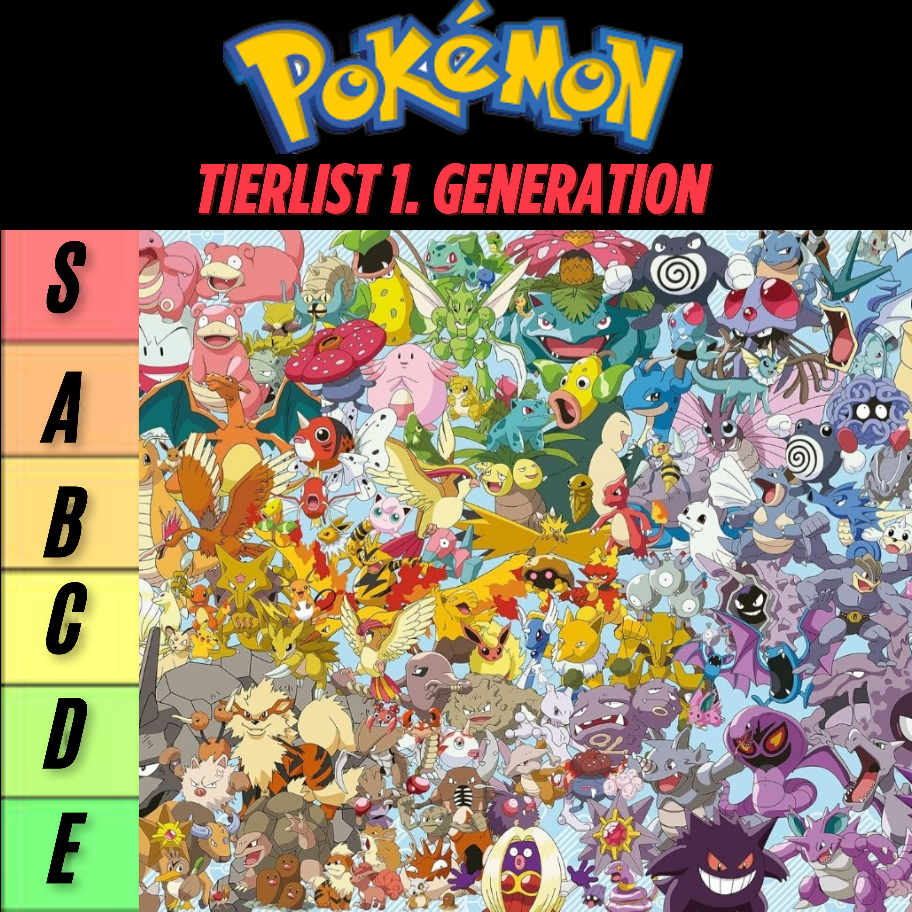 Die vermutlich schlimmste Pokemon Tierlist aller Zeiten (1. Generation)