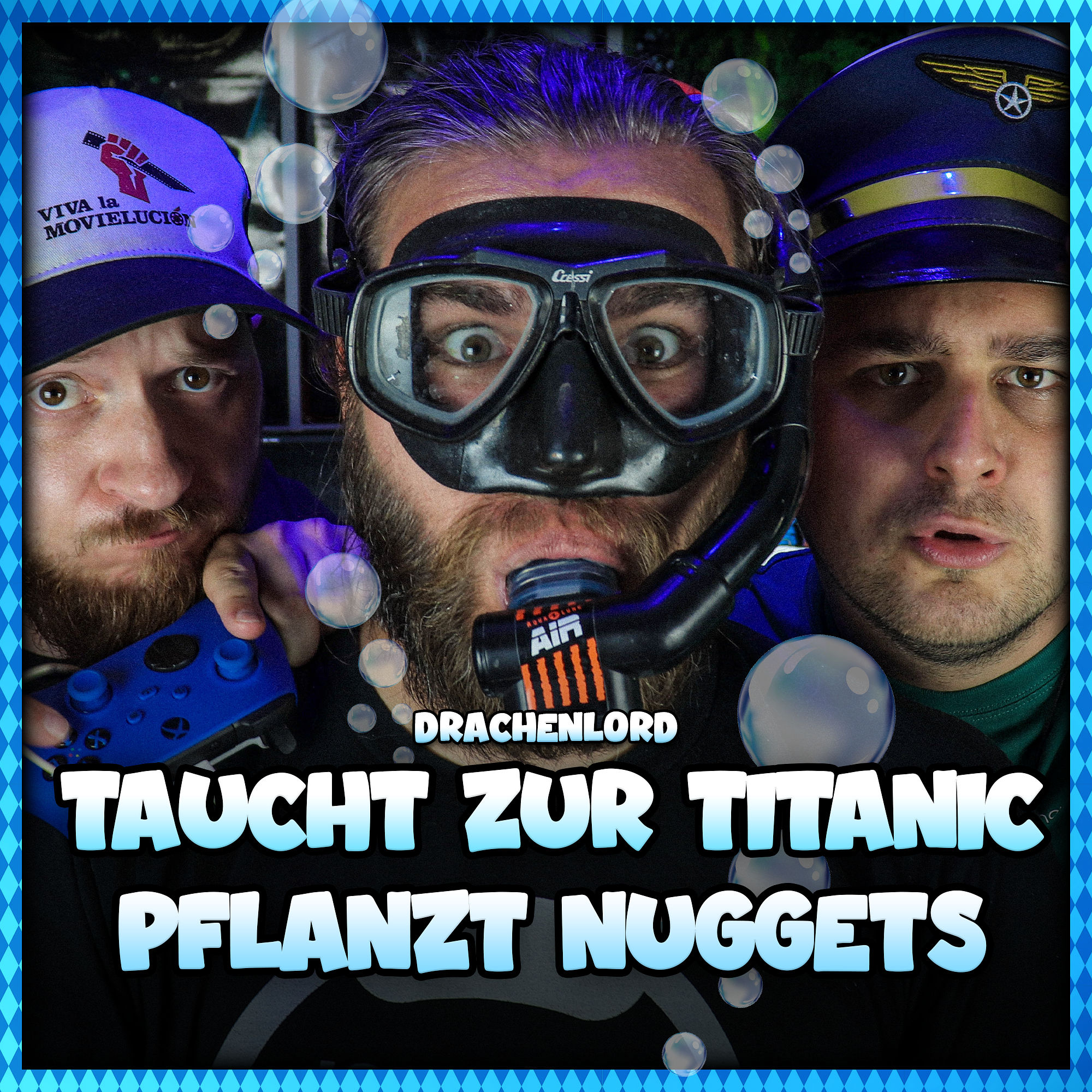 Drachenlord taucht mit E-Roller zur Titanic und pflanzt Nuggets