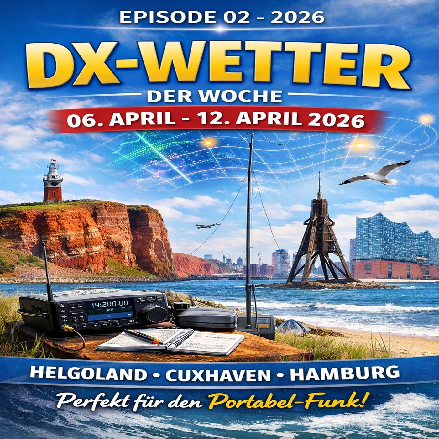 DX Wetter für die KW 15/2026 - Deutschland: Helgoland, Cuxhaven, Hamburg