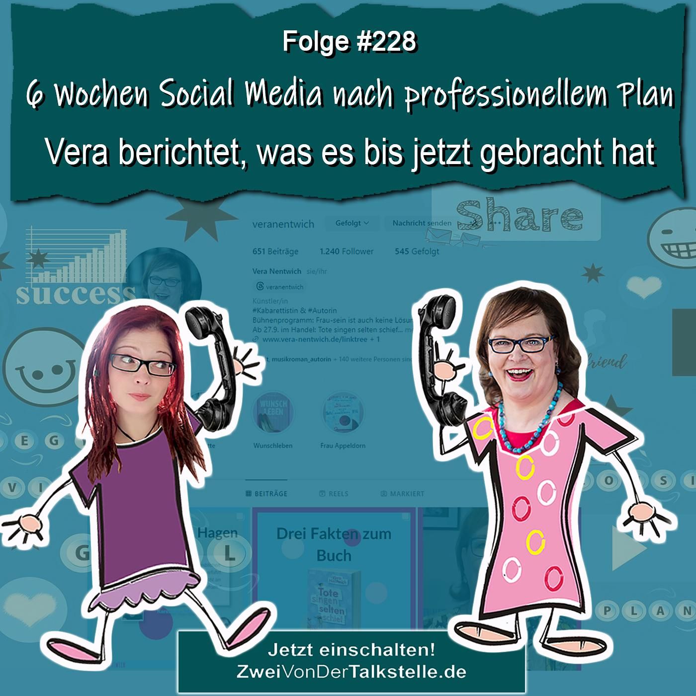 DZVDT #228 - 6 Wochen Social Media nach professionellem Plan: Vera berichtet, was es bis jetzt gebracht hat