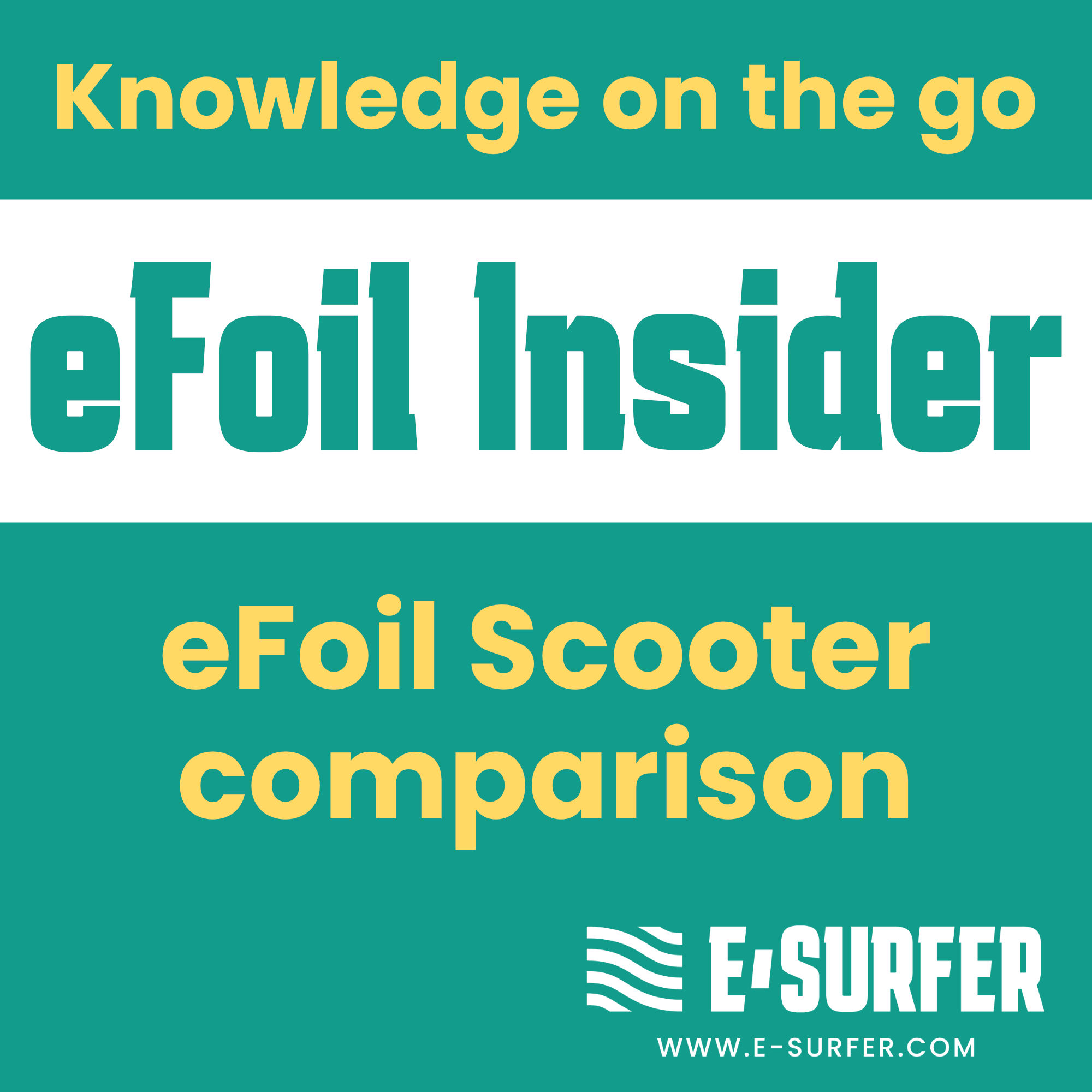 eFoil Scooter comparison