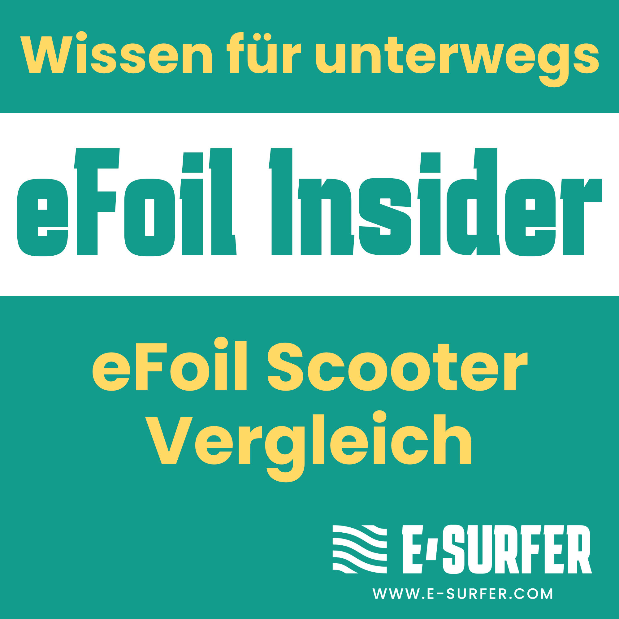 eFoil Scooter Vergleich