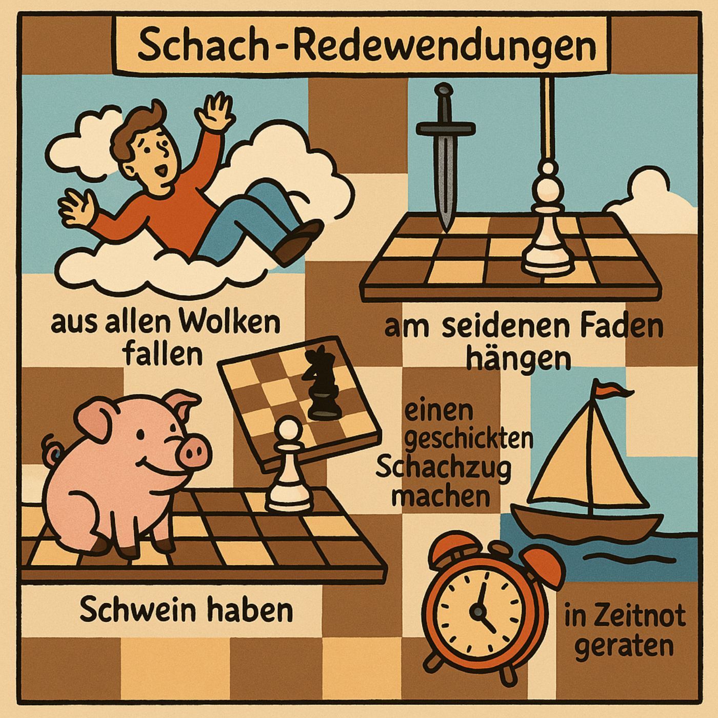 Ein Schachbrett voller Sprichwörter (mit Xenia Bayer) | #249