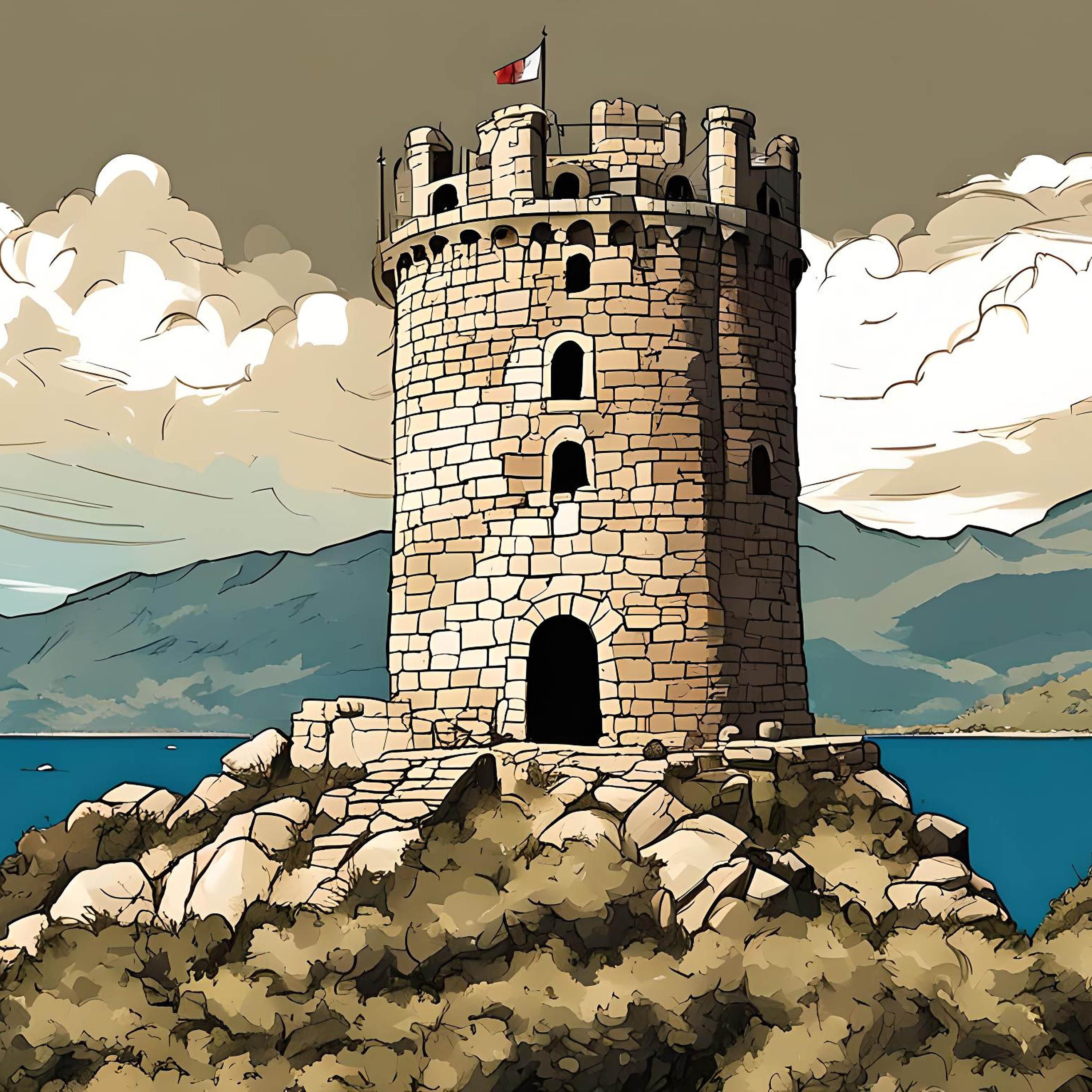 Ein Turm geht um die Welt