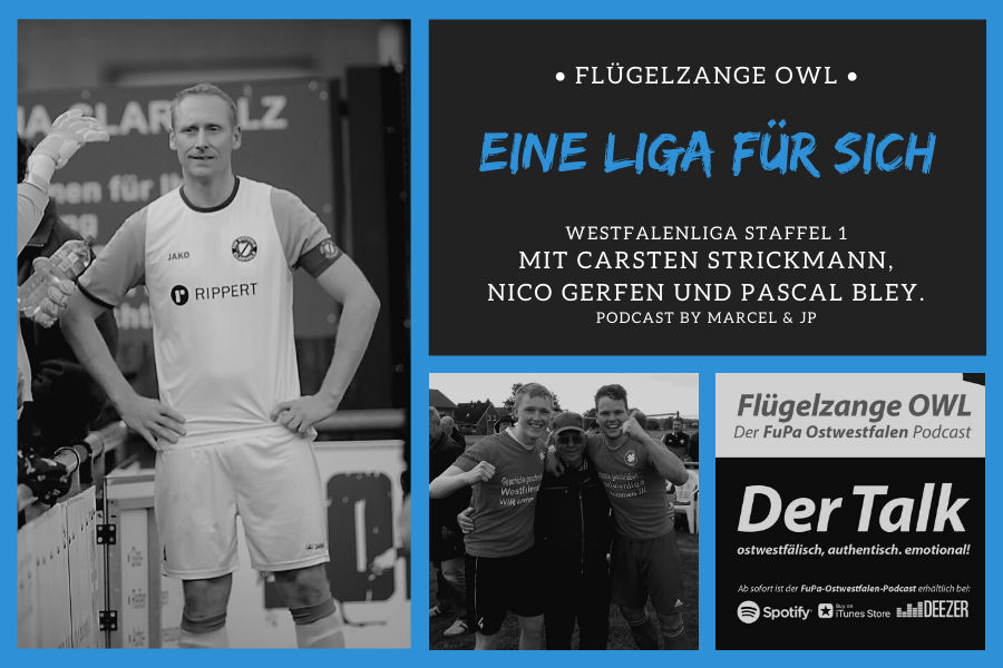 Eine Liga für sich: Westfalenliga Staffel 1 – mit Carsten Strickmann (Victoria Clarholz), Nico Gerfen sowie Pascal Bley (TuS Tengern).