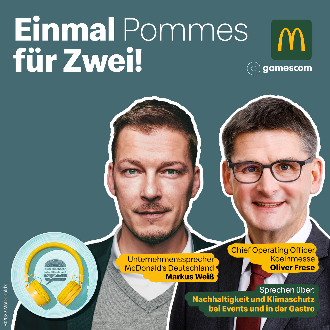 Einmal Pommes für Zwei: Live von der gamescom - Klimaschutz als Gamechanger?