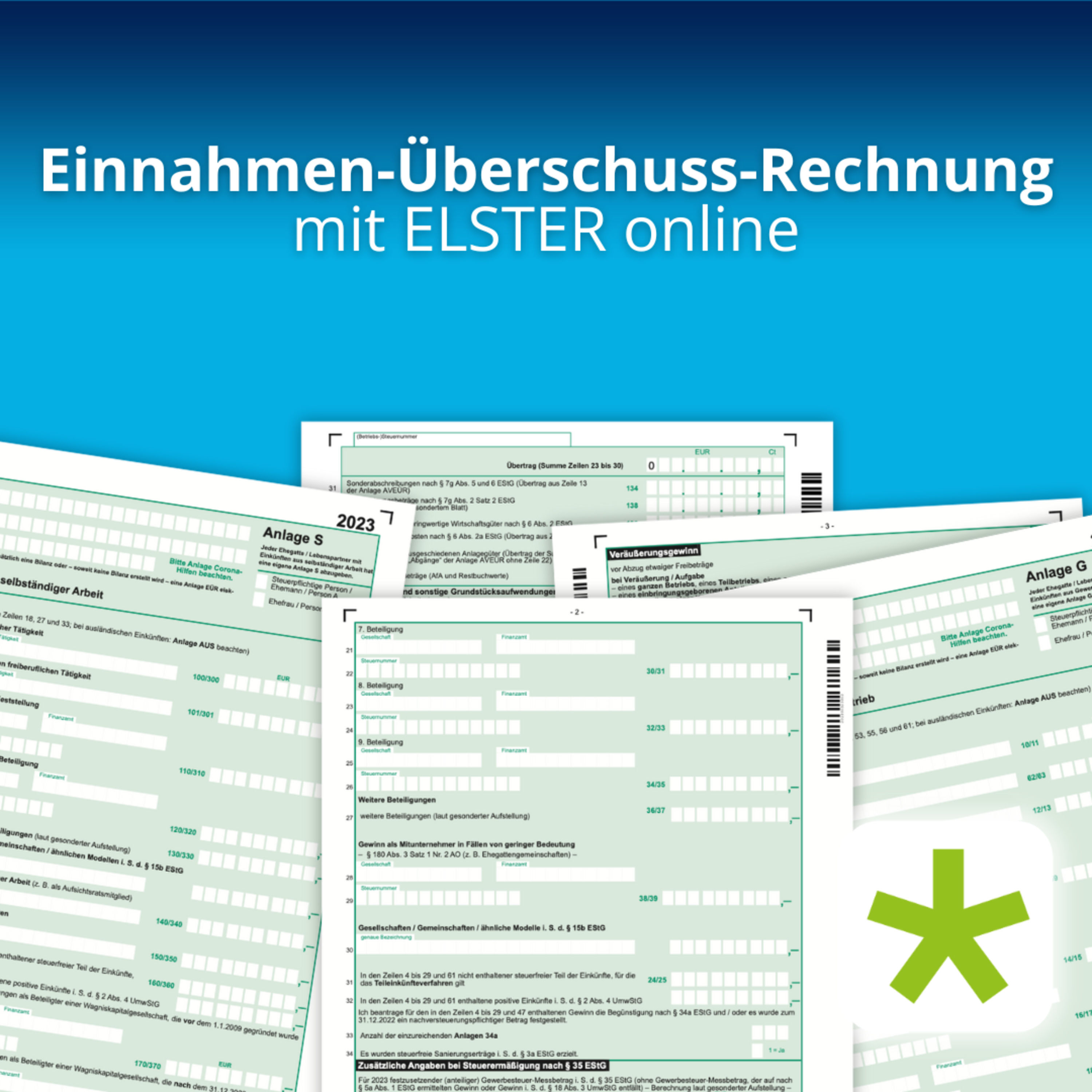 Einnahmenüberschussrechnung in ELSTER online 2025 | Elster Tutorial für Selbständige: Anlage EÜR