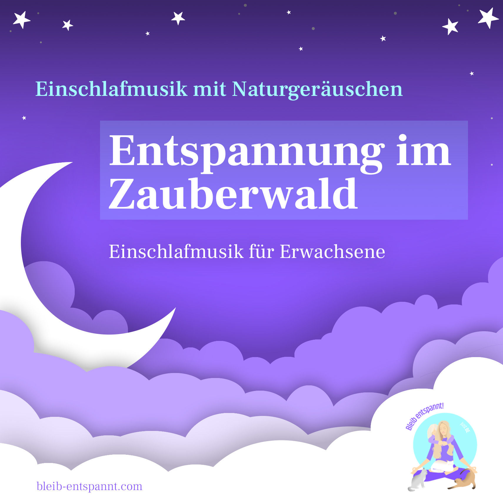 Einschlafmusik - Entspannung im Zauberwald - Naturgeräusche Wald mit Musik